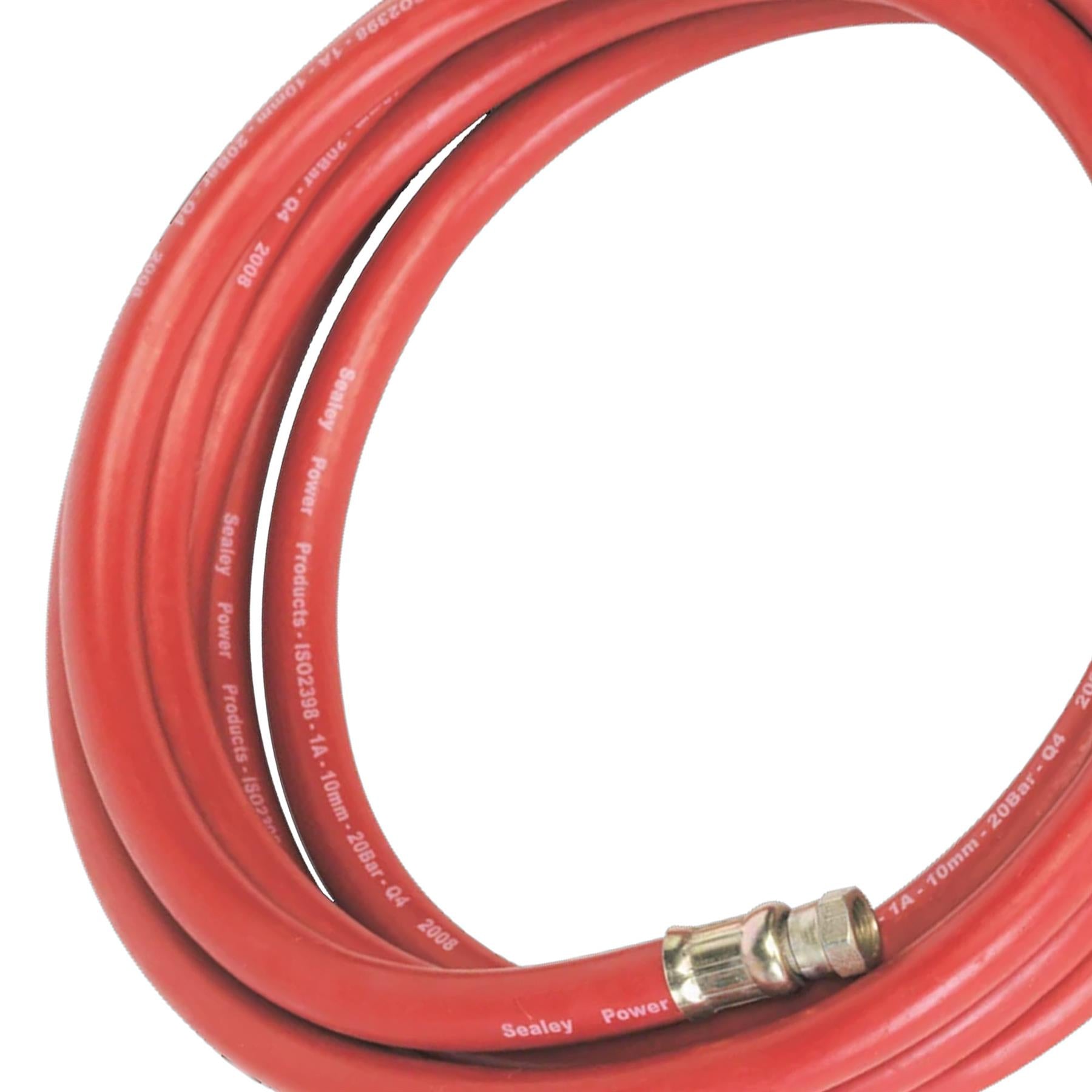 Sealey Air Hose 5m x 10mm with 1/4"BSP Unions