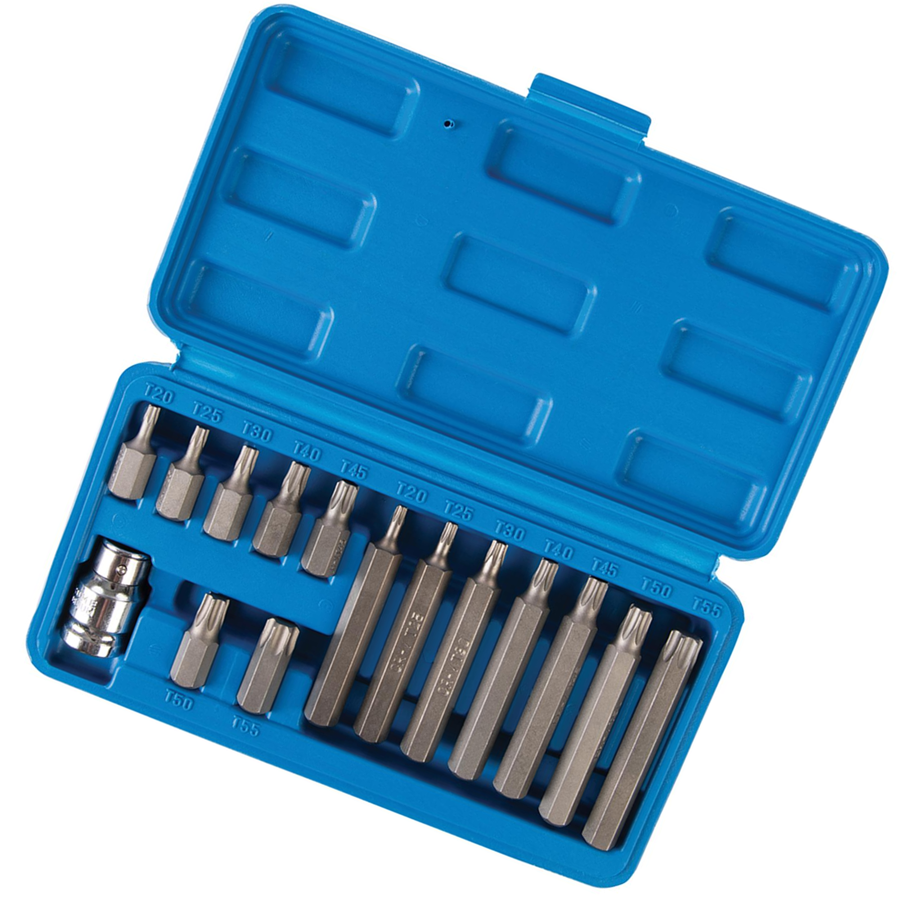 Trx Bits Set 15Pc Chrome Vanadium Socket & Hardened Tempered Trx Bits