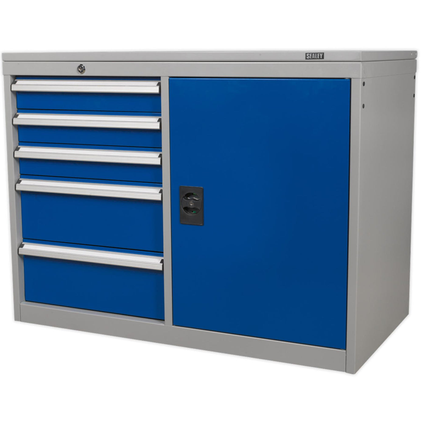 Sealey Industrial Cabinet/Workstation 5 Drawer & 1 Shelf Locker
