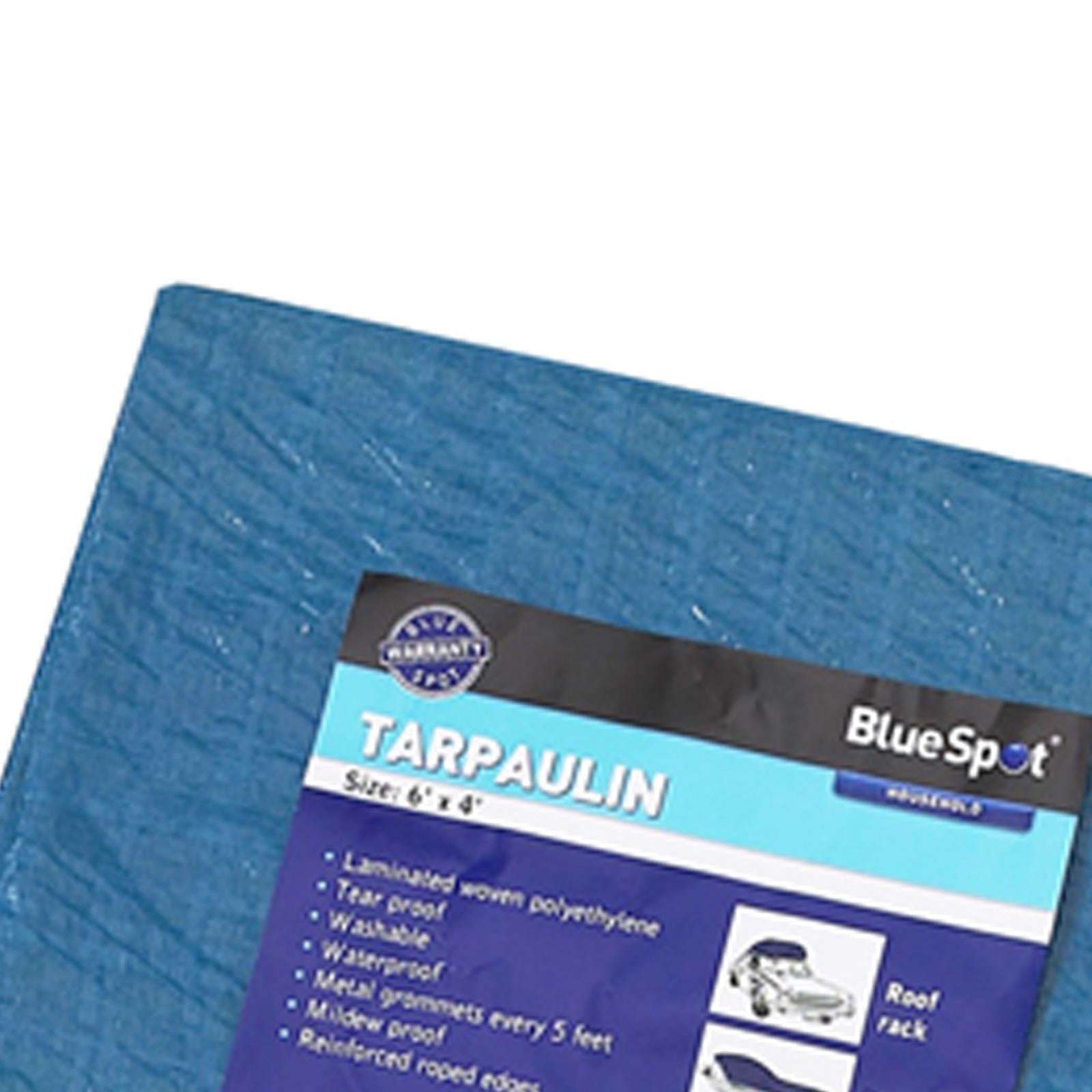 Bluespot 1.8m X 1.2m Waterproof Tarpaulin Tarp Ground Sheet Light Weight Camping