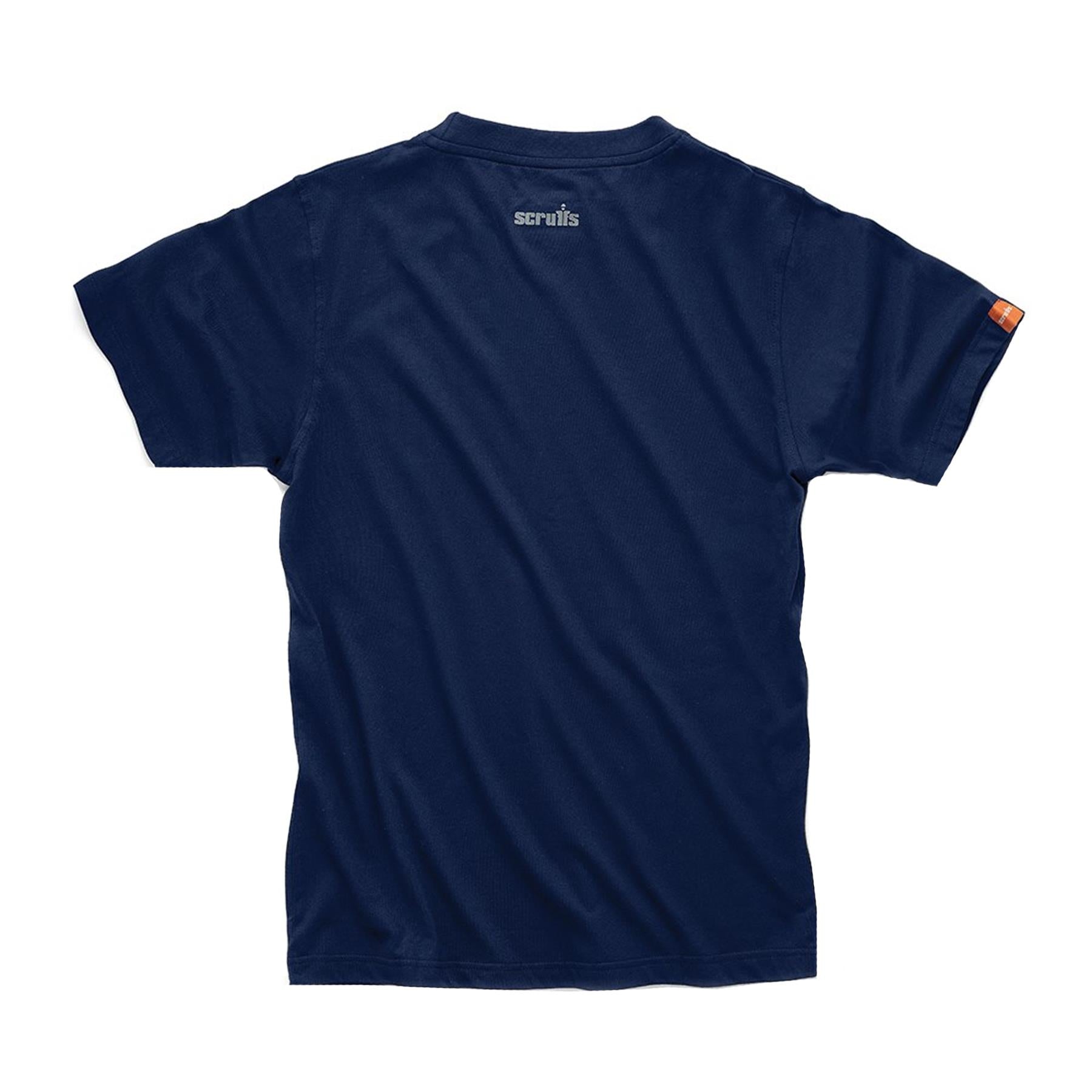 Scruffs Eco Worker T-Shirt Hardwearing Work Shirt Navy XS