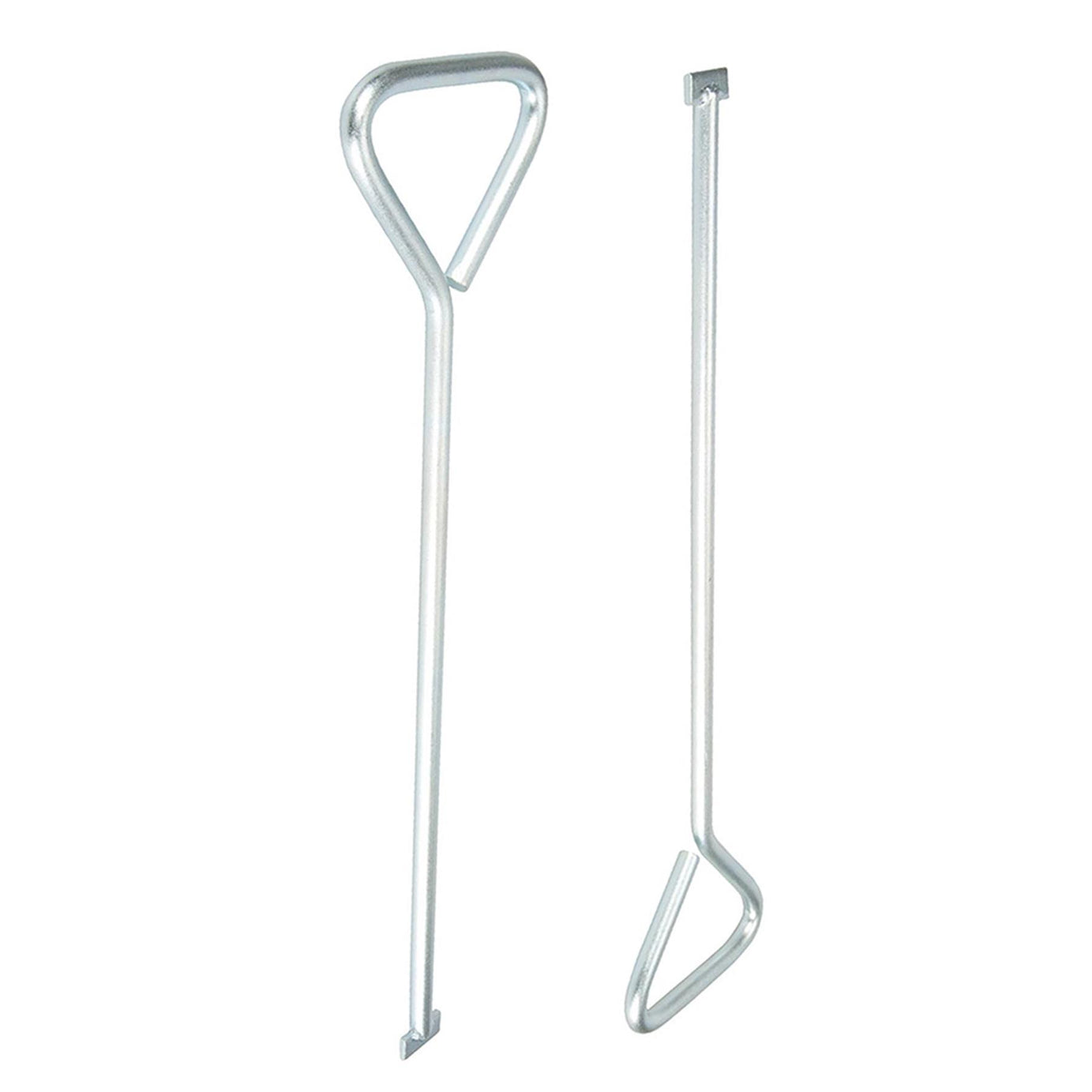 2Pk Manhole Cover Keys T-End 520mm Heavy Duty, Zinc-Plated Carbon Steel