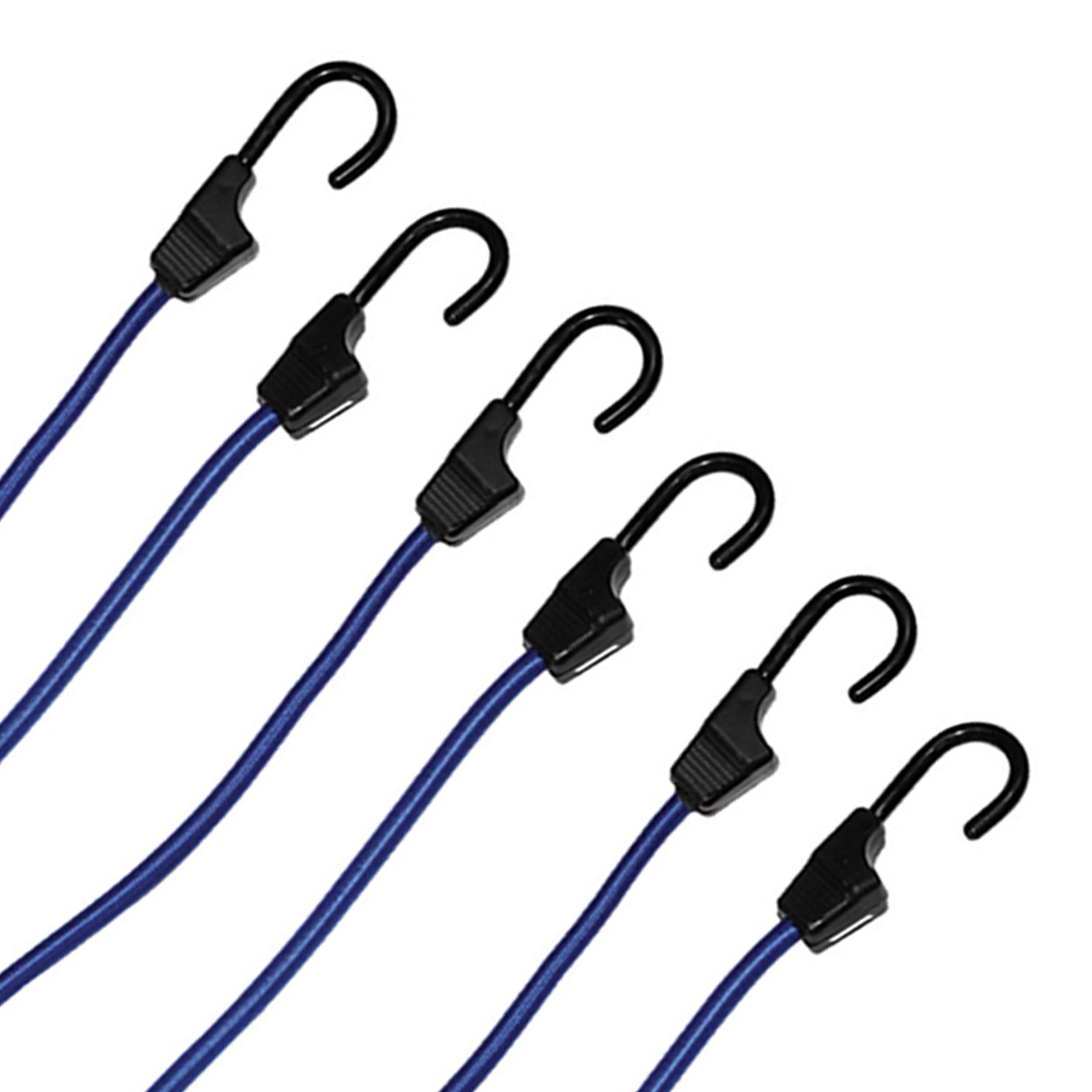 Bungee Cords 400mm Strong 6Pk Secure Luguage Load In Car Vans Bicycle Racks