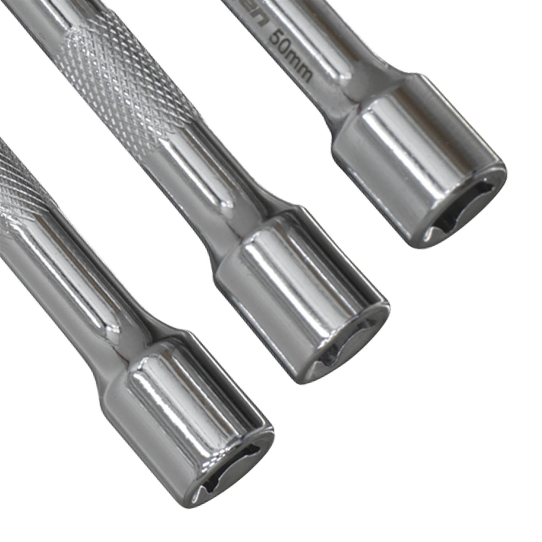 Sealey Extension Bar Set 3pc 1/4"Sq Drive