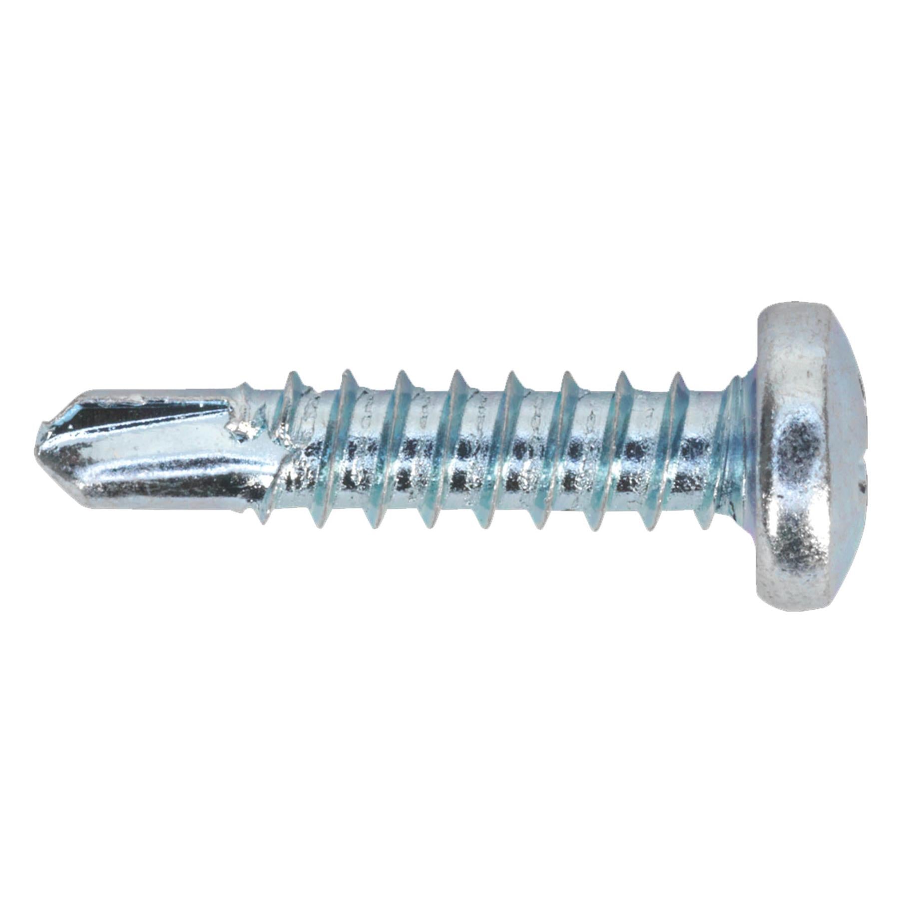 Sealey Self Drill Screw 4.2x19mm Pan Head Phillips Zinc Pk of 100