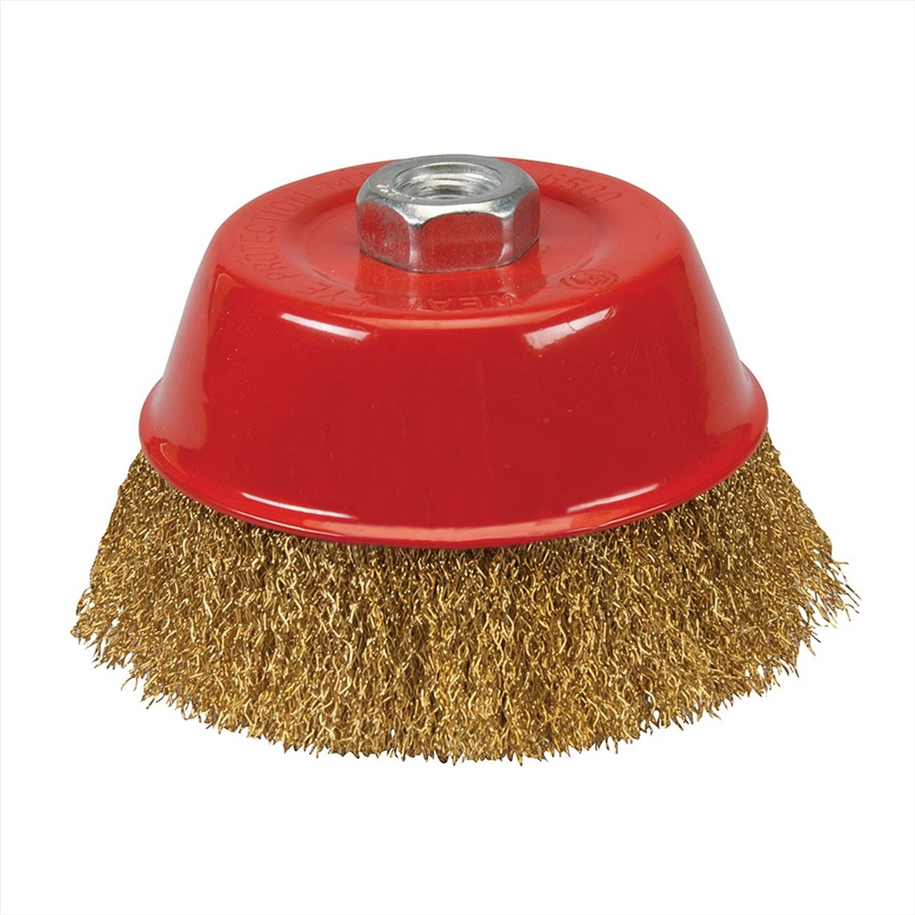 Brassed Steel Crimp Cup 125mm Wire Brush M14 Rust Removal Professional Tool