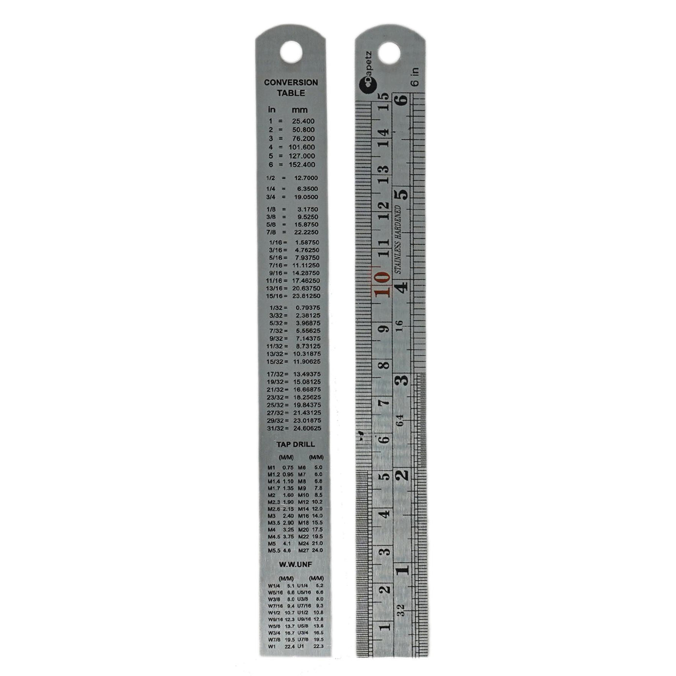 Metric Building Ruler Steel Ruler 150mm Metric Imperial Building Engineering Ruler Worskshop ...