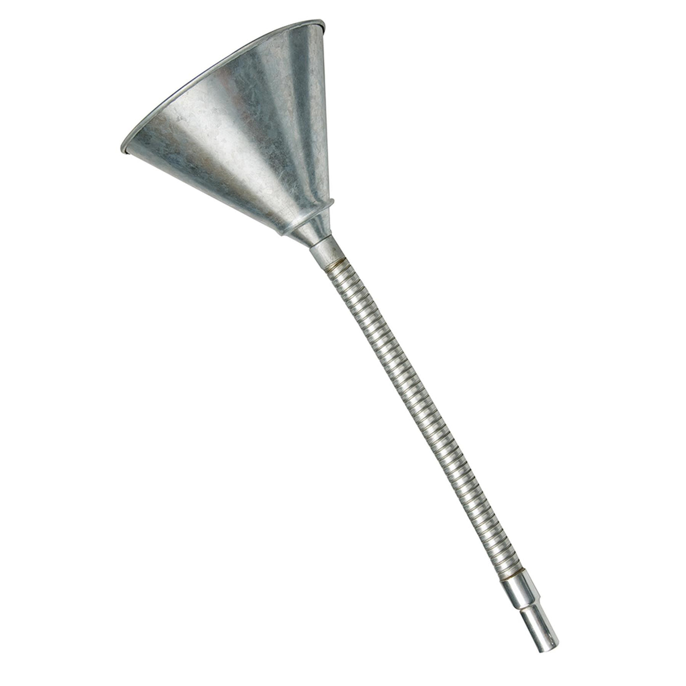 Flexible Steel Funnel - 150mm Dia. - Fitted With A Mesh Particle Filter