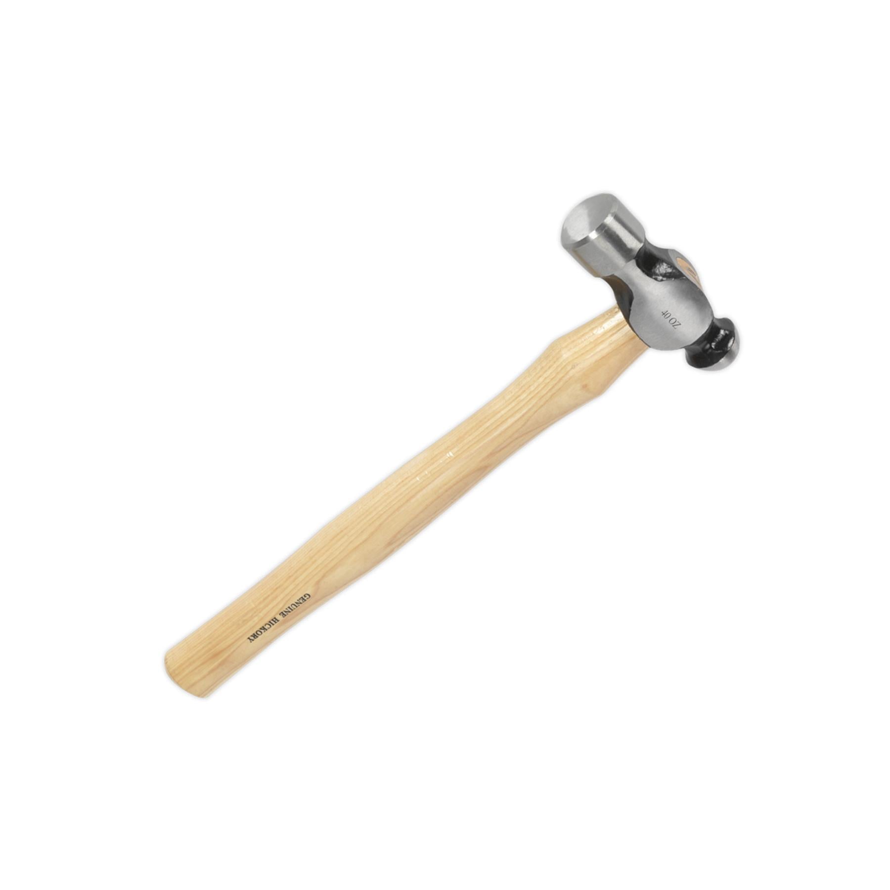 Sealey Ball Pein Hammer 2.5lb Hickory Shaft