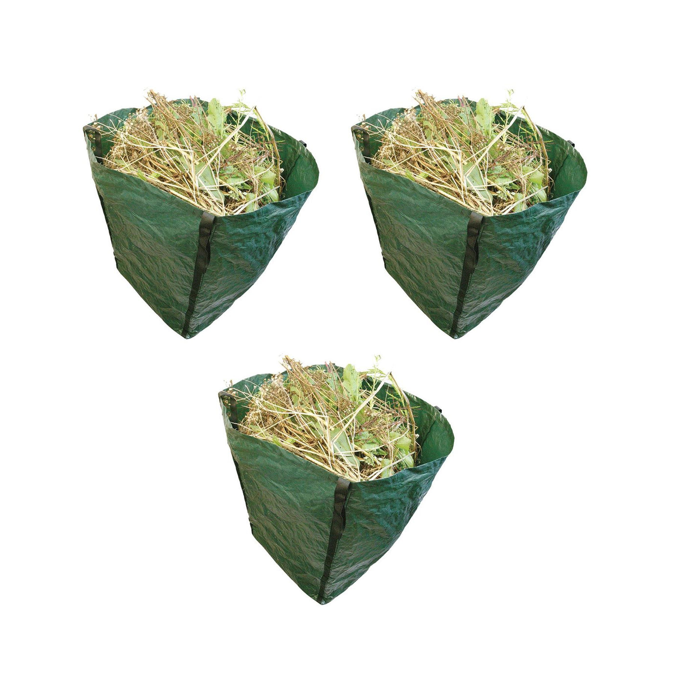 3 x Large Garden Waste Recycling Tip Bags Heavy Duty Non Tear Woven Plastic Sack