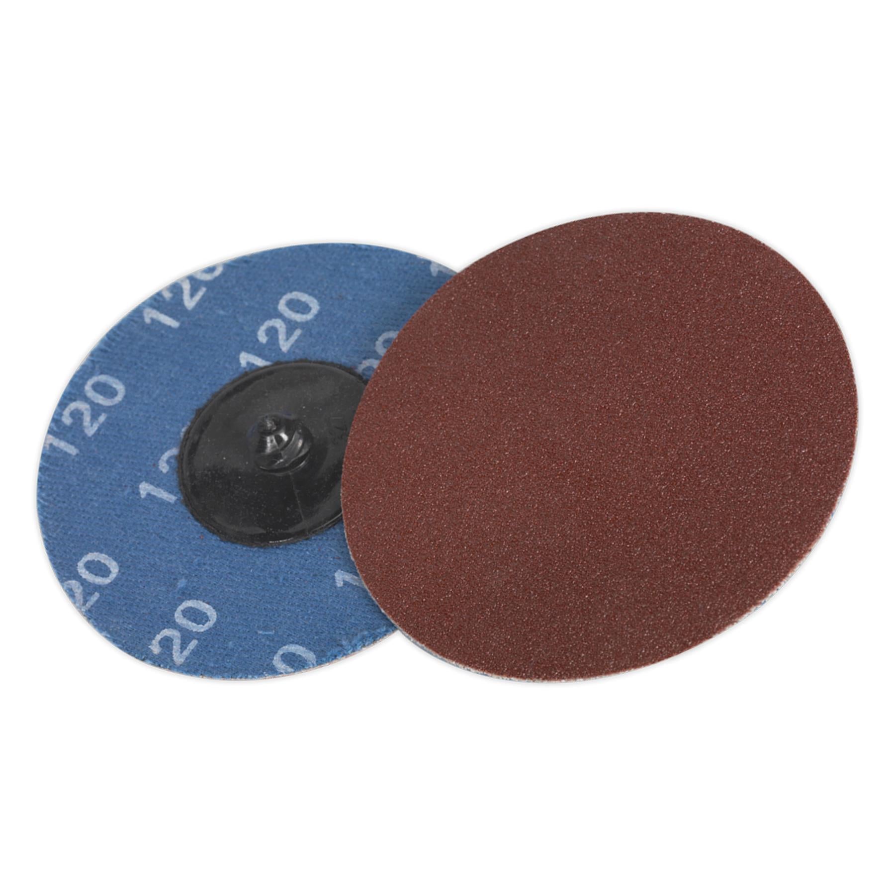 Sealey Quick-Change Sanding Disc 75mm 120Grit Pack of 10