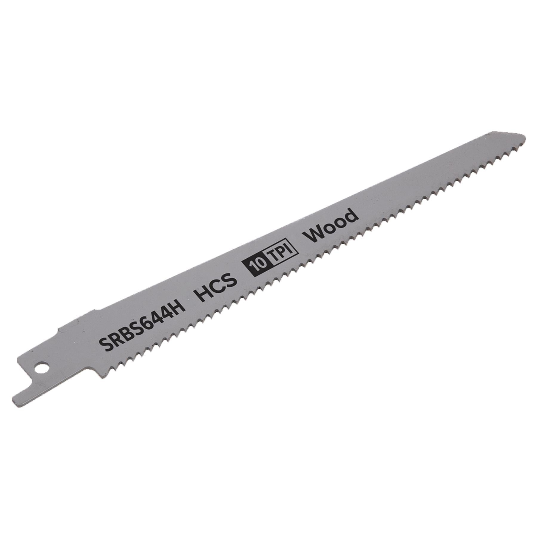Sealey Reciprocating Saw Blade Clean Wood 150mm 10tpi - Pack of 5