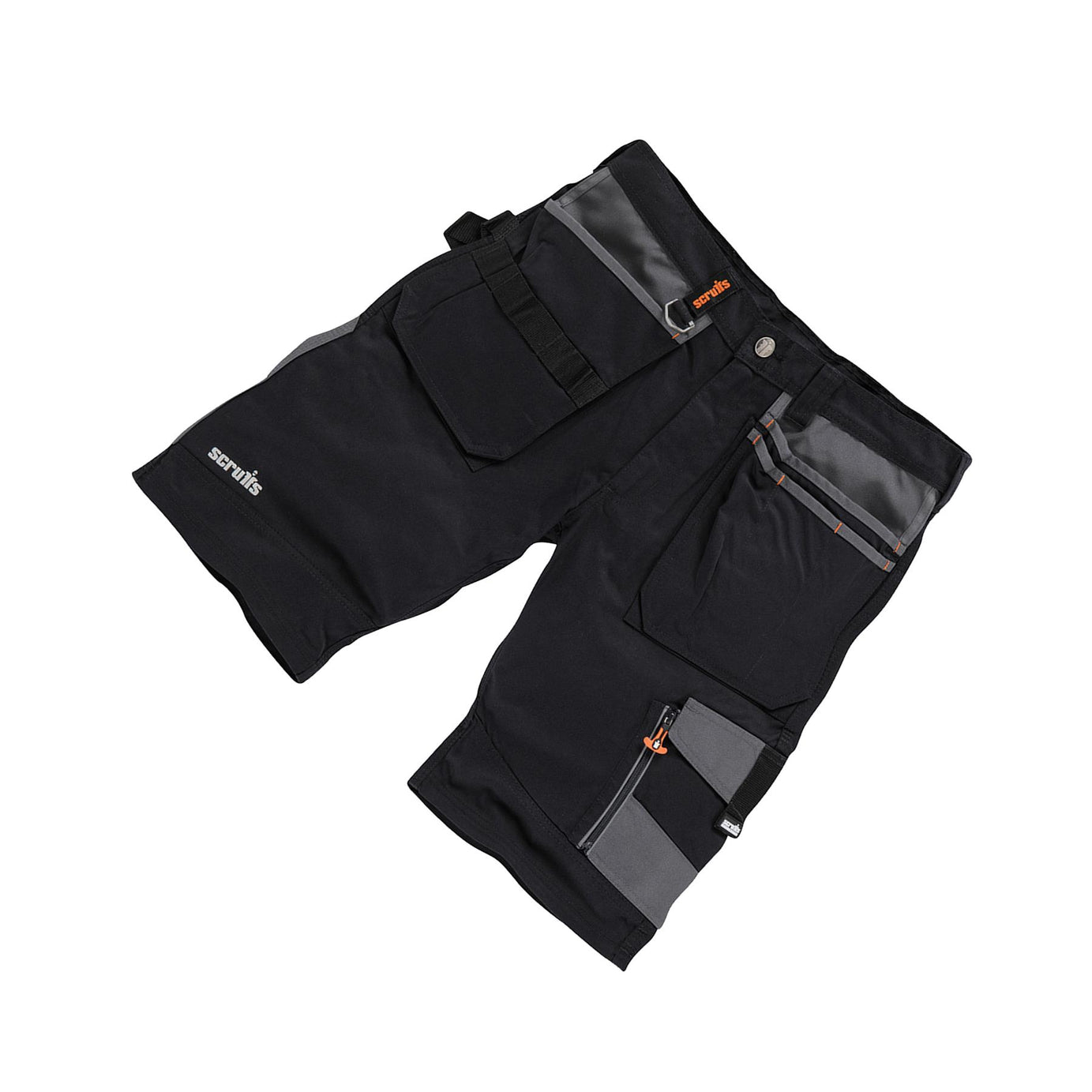 Trade Short Black Size 30" W Ykk Zipped Fly. 65% Polyester, 35% Cotton, 250gsm.