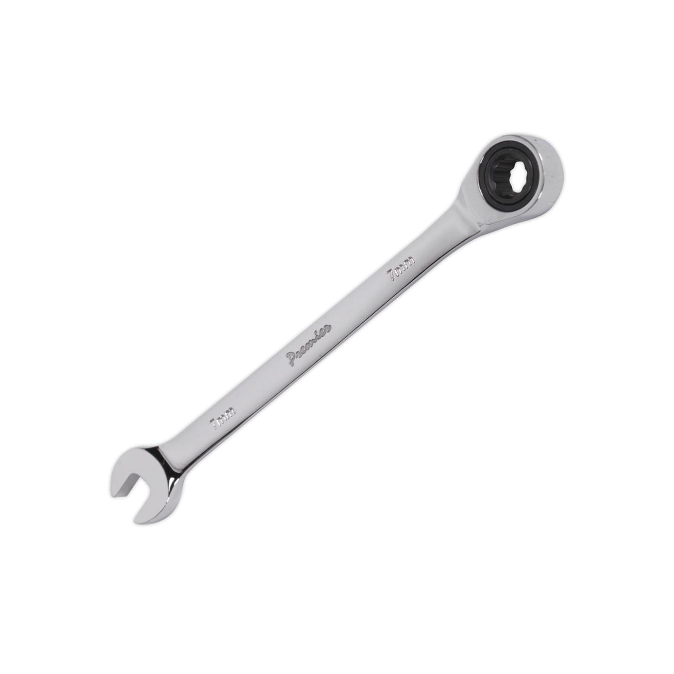 Sealey Ratchet Combination Spanner 7mm Chrome Vanadium Steel