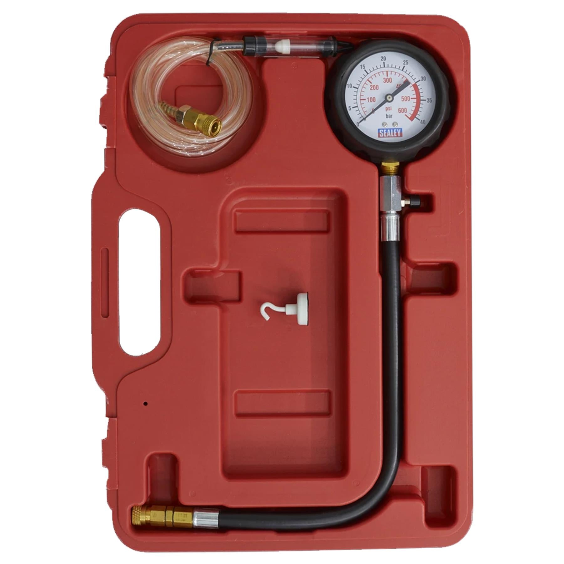 Diesel Compression Gauge, Hose & TDC Base Kit VSE3157 SYC Sealey