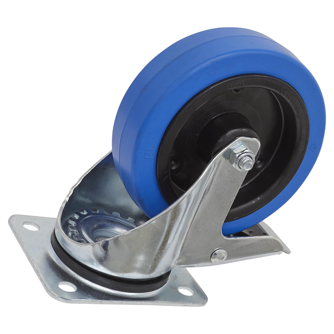 Sealey Castor Wheel Swivel Plate with Total Lock 125mm