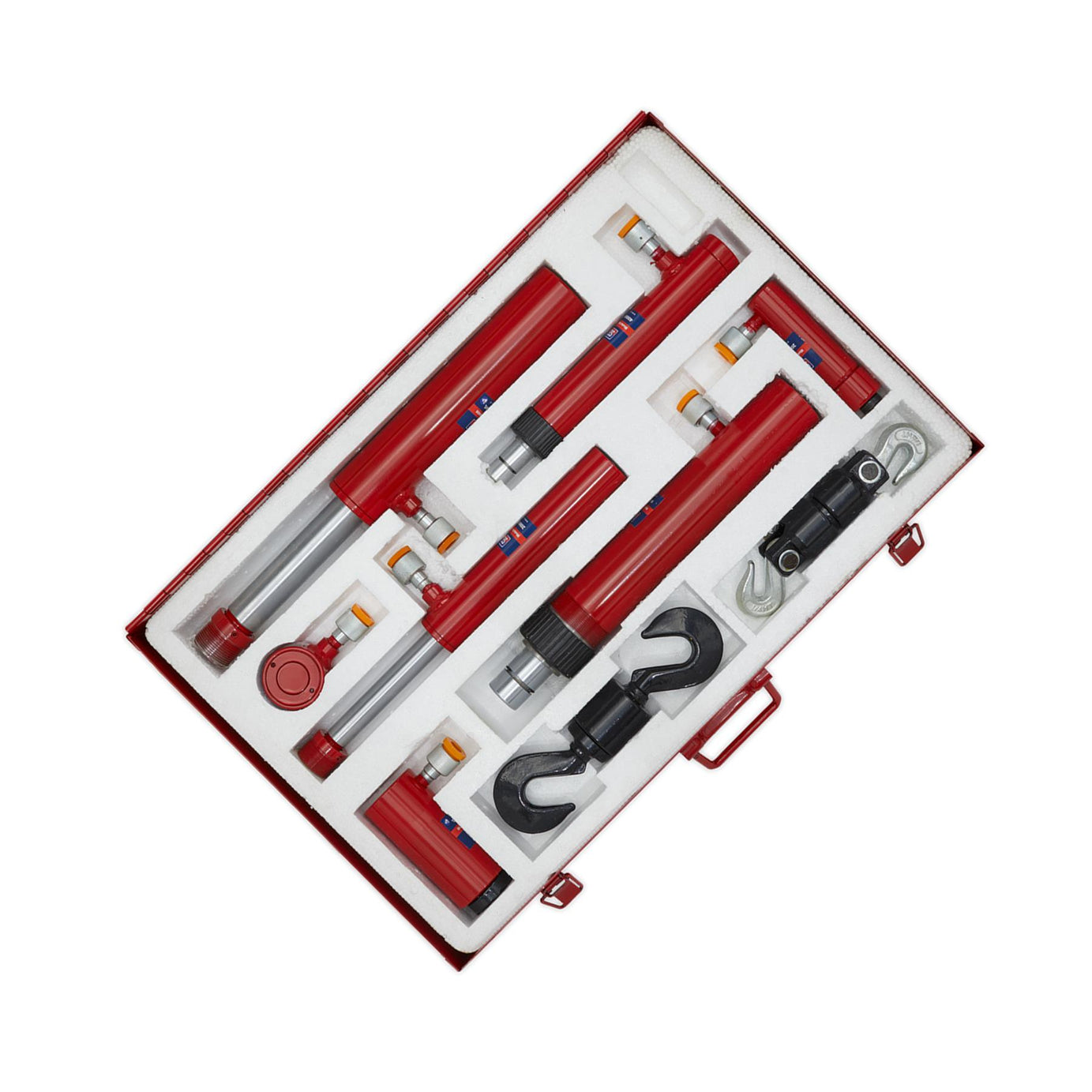 Sealey Specialist Push & Pull Ram Set Chromed Rams Steel Storage Case