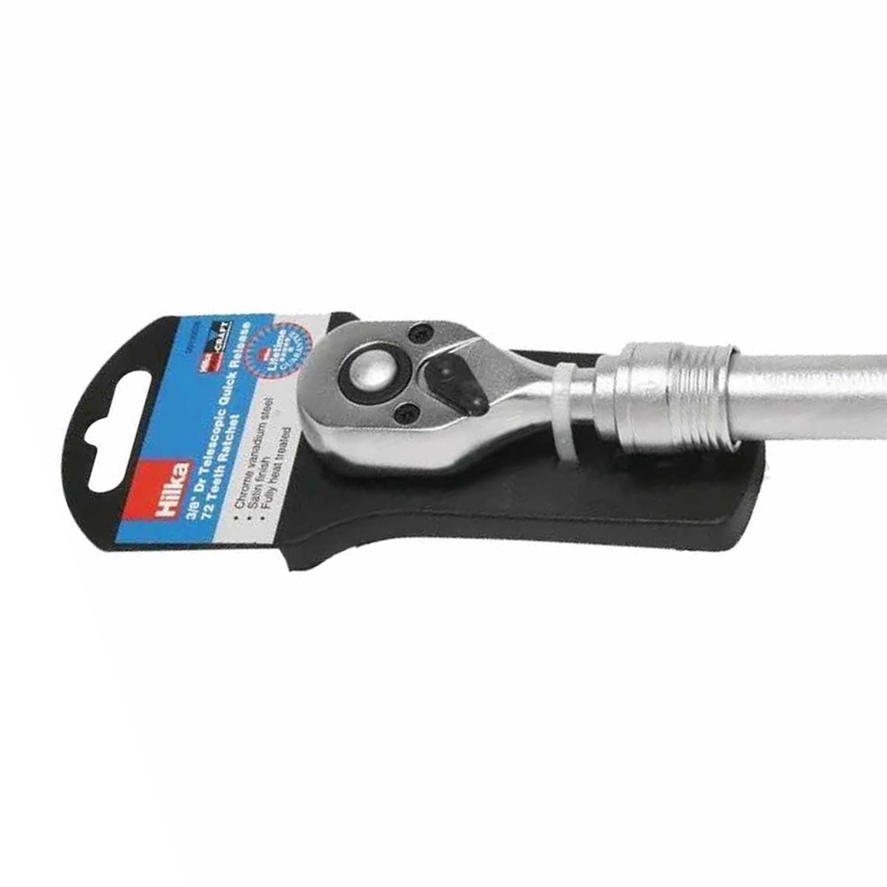 3/8" Drive Chrome Vanadium Steel 220 to 318mm Soft Grip Handle Socket Telescopic Tool