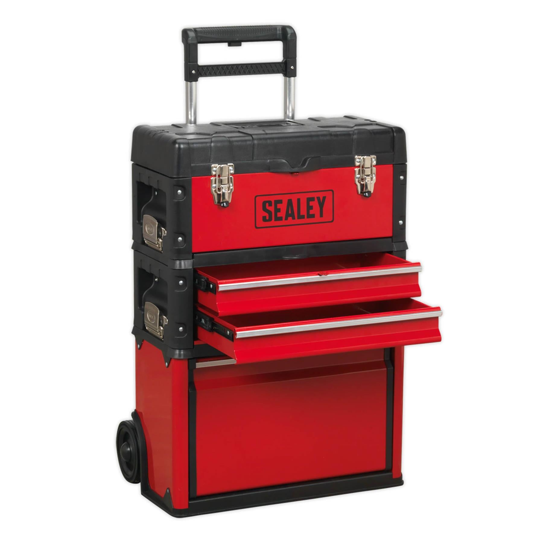 Sealey Mobile Steel/Composite Toolbox - 3 Compartment