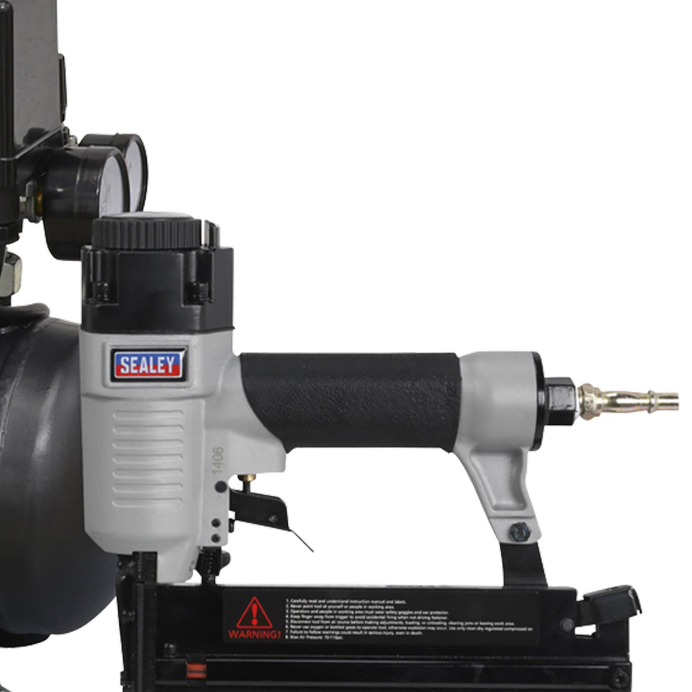 Sealey Air Nail/Staple Gun Kit inc Compressor,Hose & Nailer/Stapler