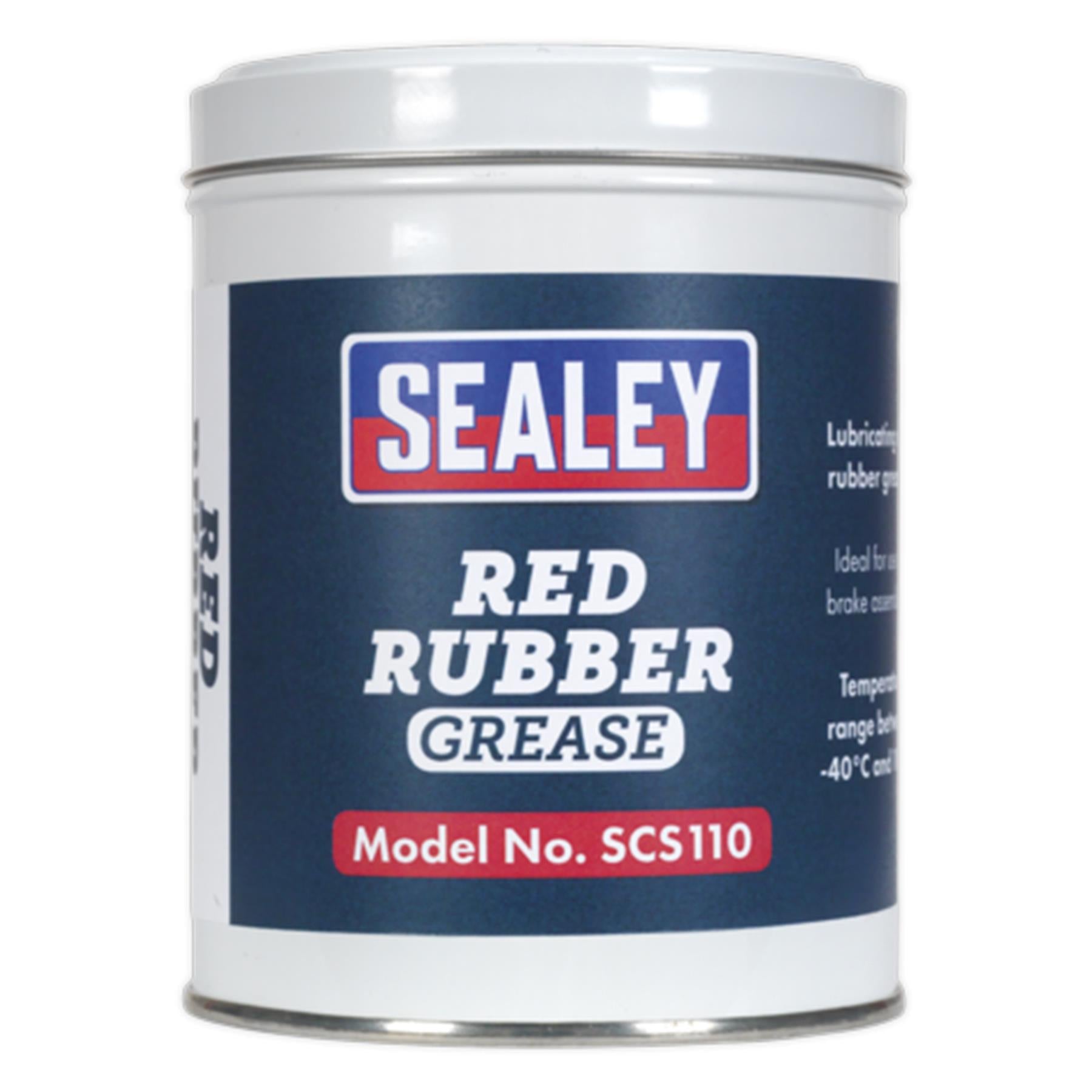 Sealey Red Rubber Grease 500g Tin