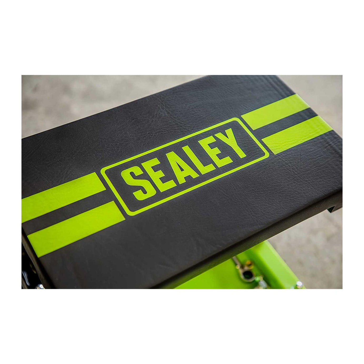 Sealey Mechanic's Utility Seat Deluxe - Hi-Vis Green