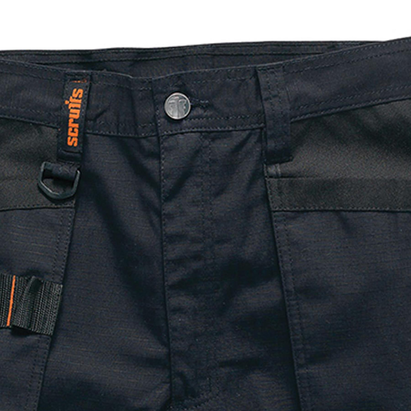 Scruffs Flex Holster Shorts Cargo Combat Pockets Hard Wearing Black 40 Waist