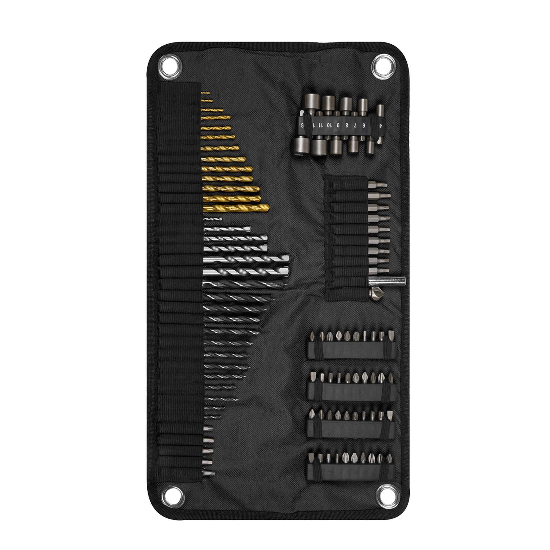 Sealey 98pc Drill & Bit Accessory Set Wood/Masonry/Metal Range of 25 & 50mm bits