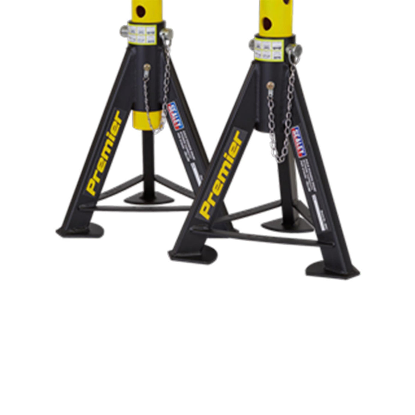 Sealey Axle Stands (Pair) 6tonne Capacity per Stand - Yellow