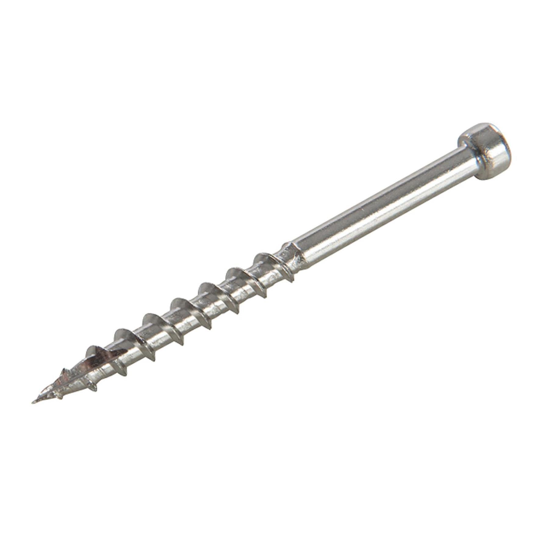 Stainless Steel Pocket-Hole Screws Pan Head Coarse  Thread -SS Deck 8 x 2" 500pk