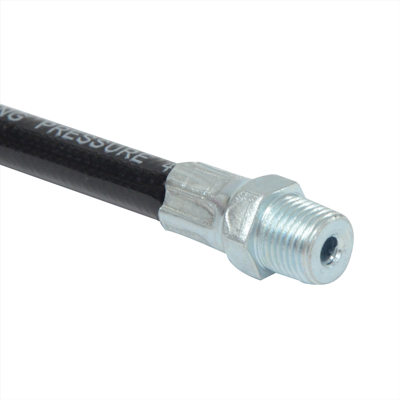 Grease Gun Flexible Extension Delivery Hose 300mm Nickel Chrome Plate Connectors