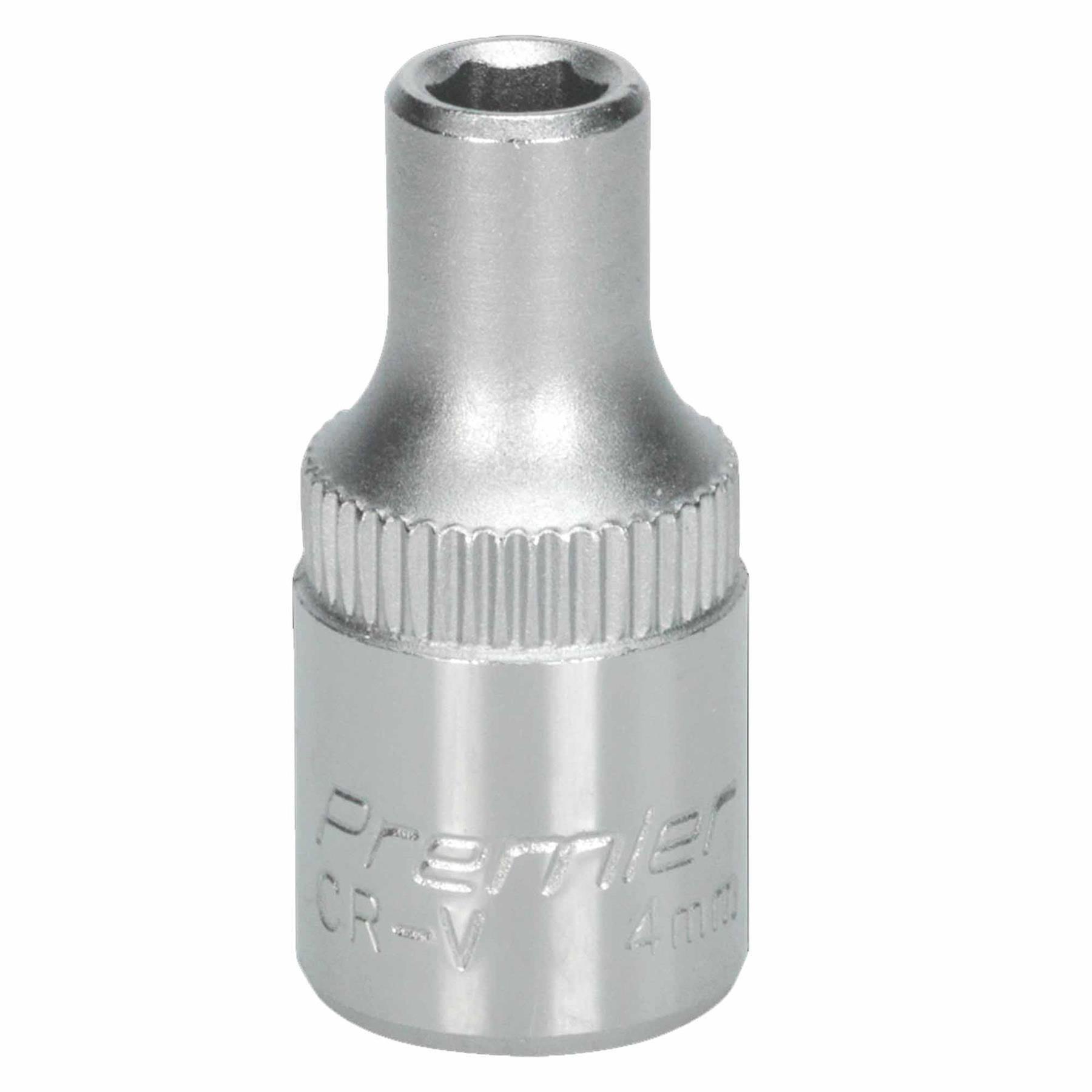 Sealey WallDrive Socket 4mm 1/4"Sq Drive  Chrome Vanadium Steel