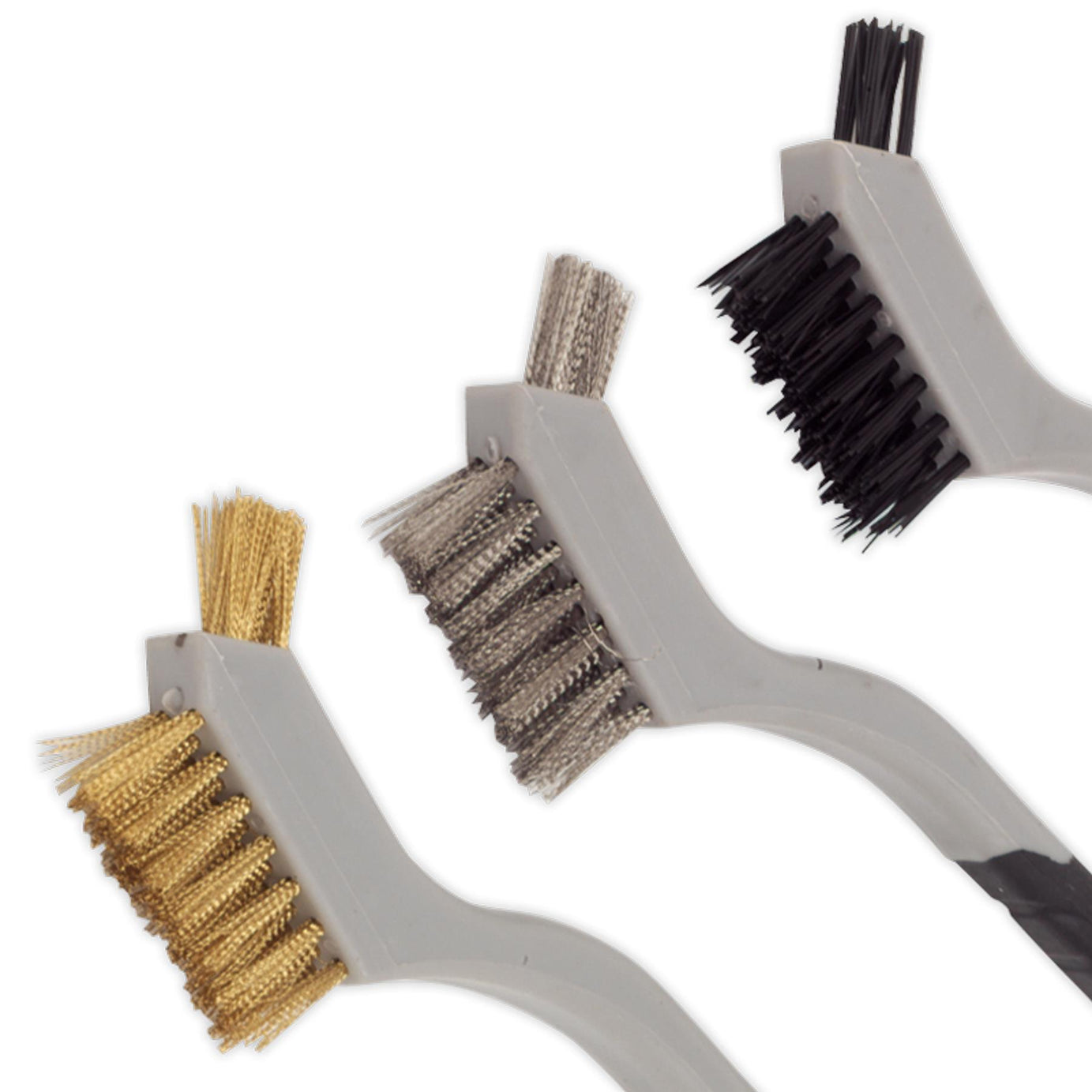Sealey Wire Brush Set 3pc Miniature Stainless steel