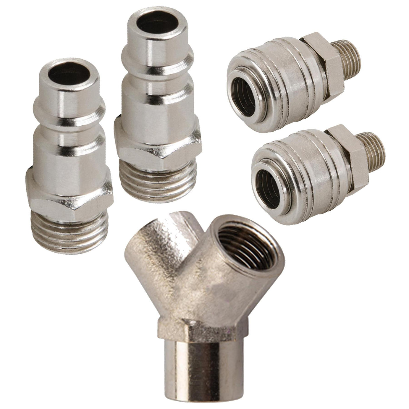 Euro Airline 3 Way Y Connector Quick Release Fittings For Compressor Air Hose