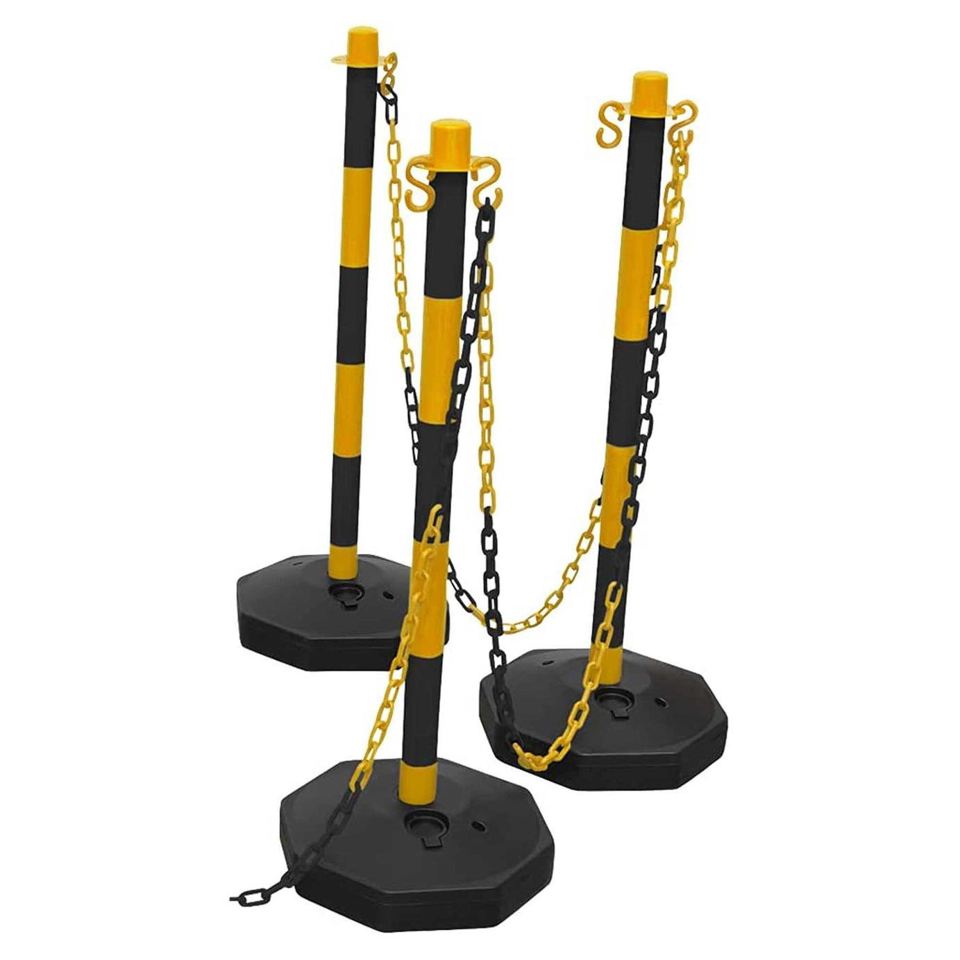 Sealey Black/Yellow Post & Chain Kit 25m