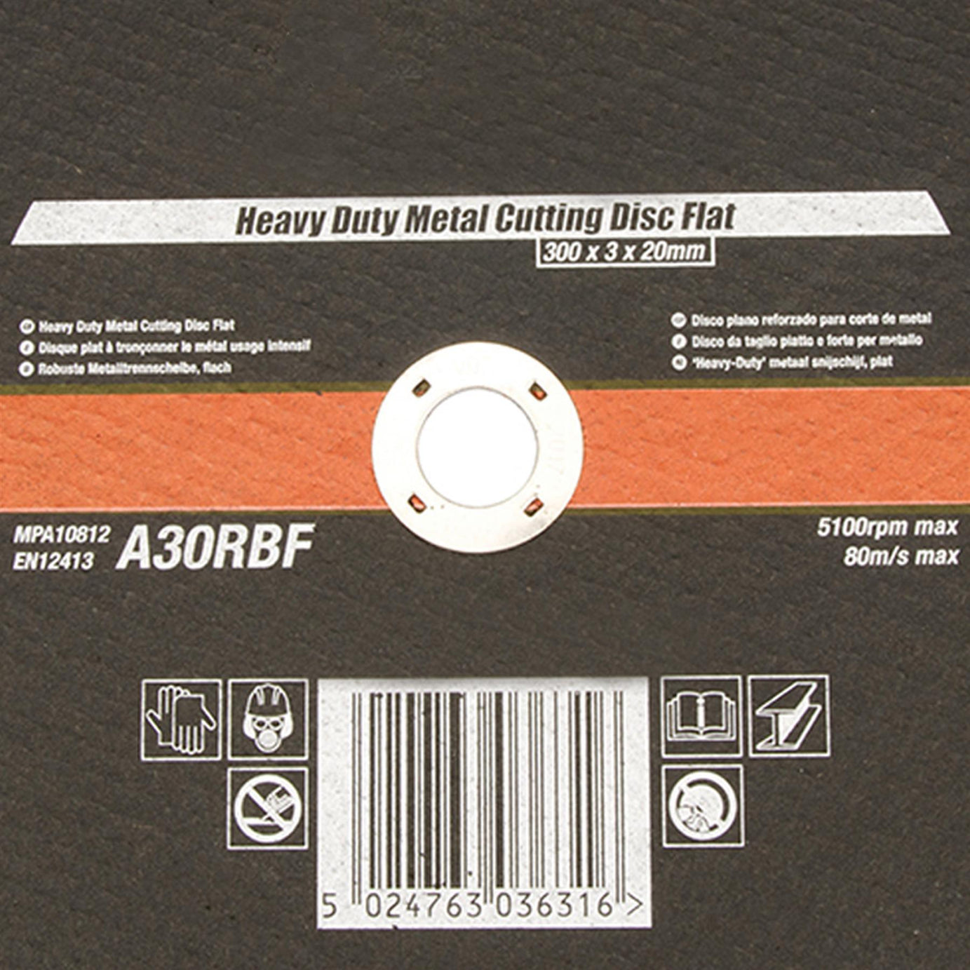 Heavy Duty Metal Slitting Cutting Disc Flat 300 X 3 X 20mm Premium Quality