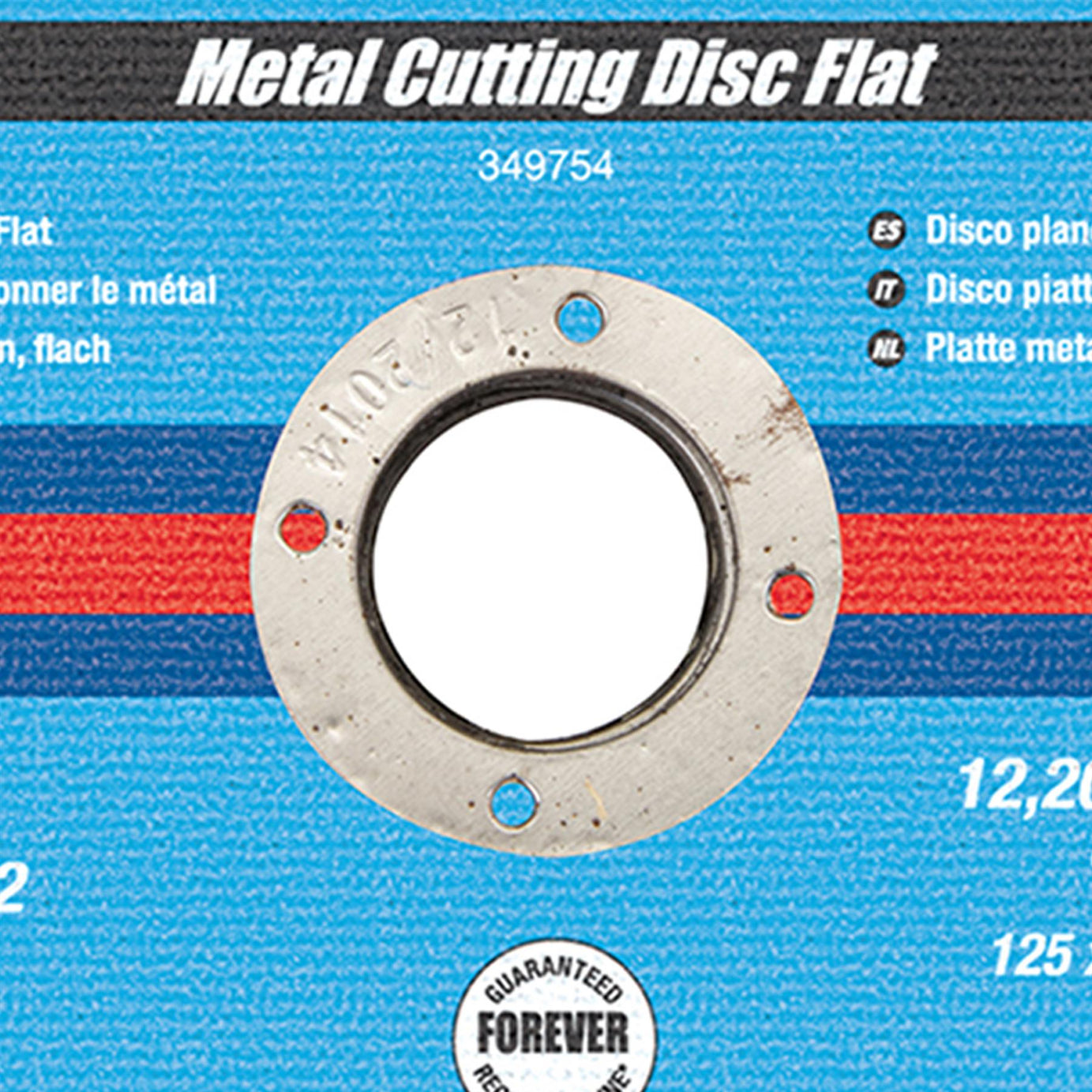 Metal Cutting Discs, Flat, Angle Grinder, 125mm X 3mm, Steel, Grinding 10Pk