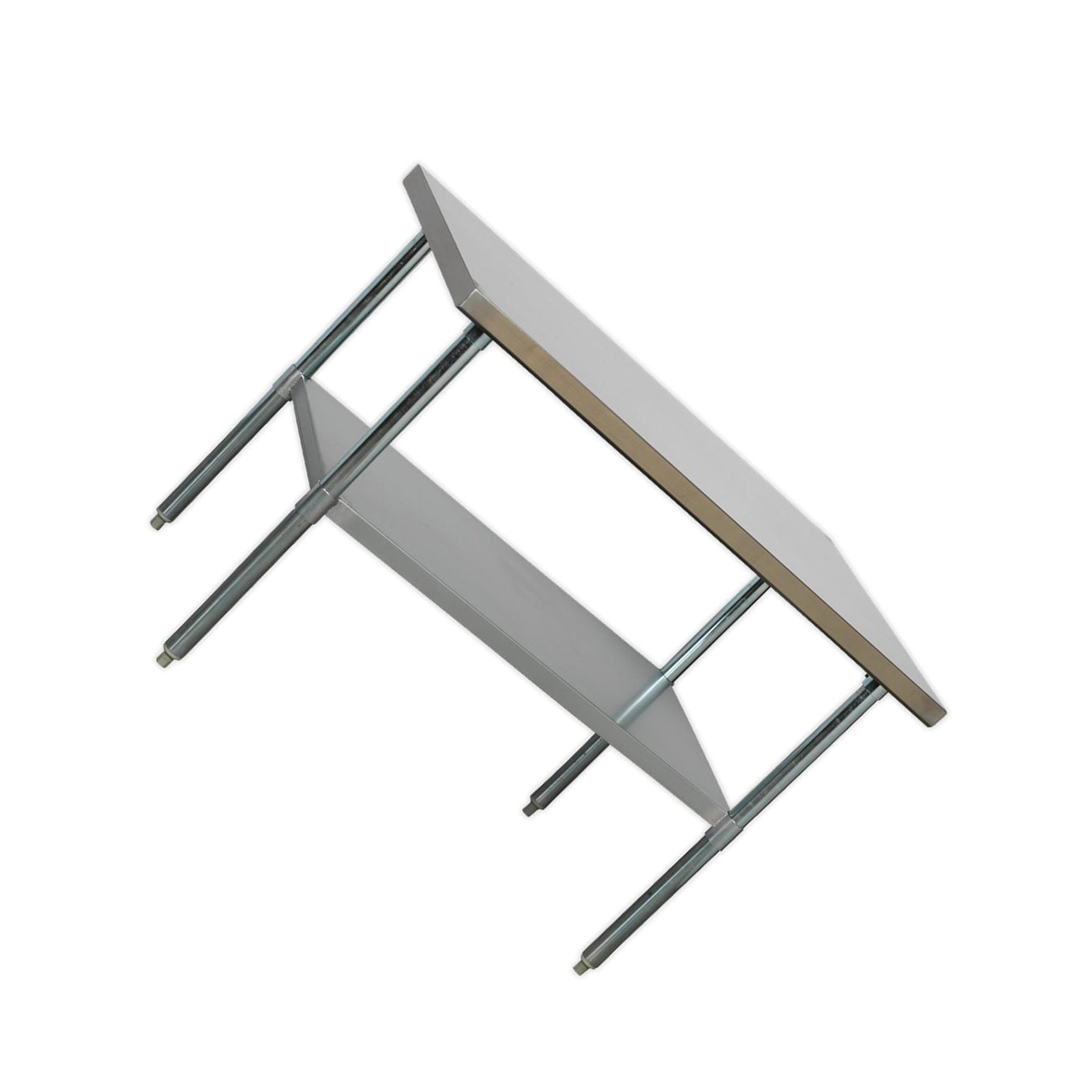 Sealey Stainless Steel Workbench 1.2m Storage Space Galvanized Steel Frame