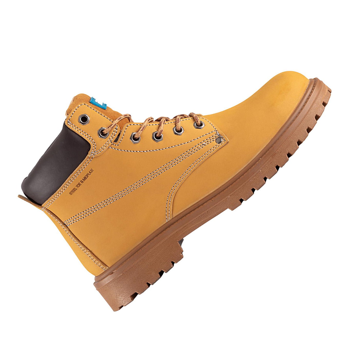 Tough Grit Oak Safety Boot Tan Size 8 / 42 Steel Toe Cap