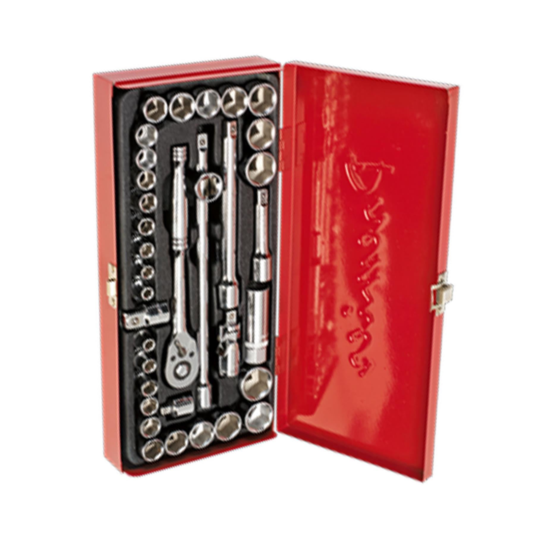 Sealey Socket Set 35pc 3/8"Sq Dr 6pt WallDrive - Metric/Imperial