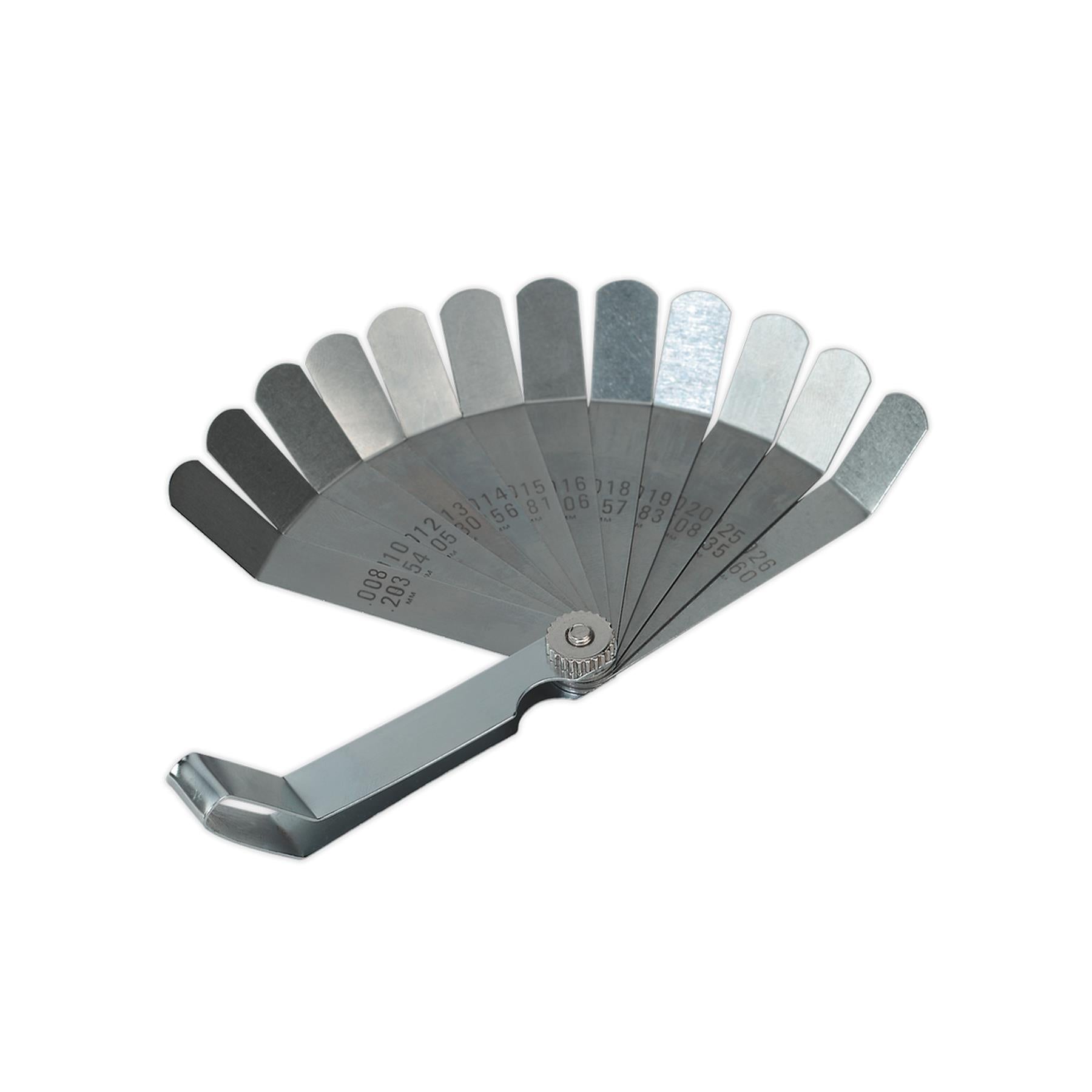 Sealey Feeler Gauge 12 Blade Offset - Dual Marked