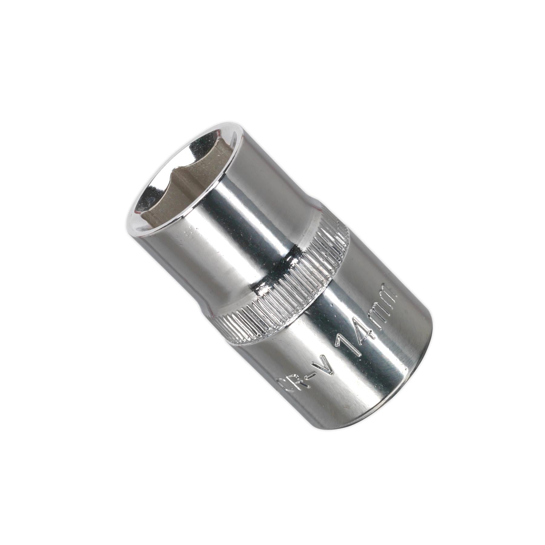 Sealey WallDrive Socket 14mm 1/2"Sq Drive Fully Polished
