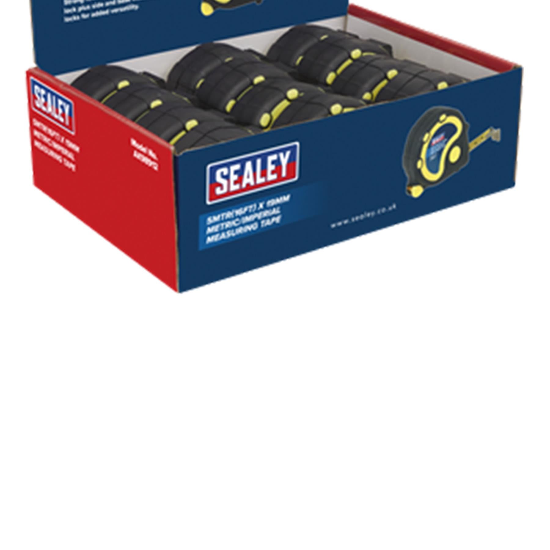 Sealey Rubber Tape Measure 5m(16ft) x 19mm Metric/Imperial Display