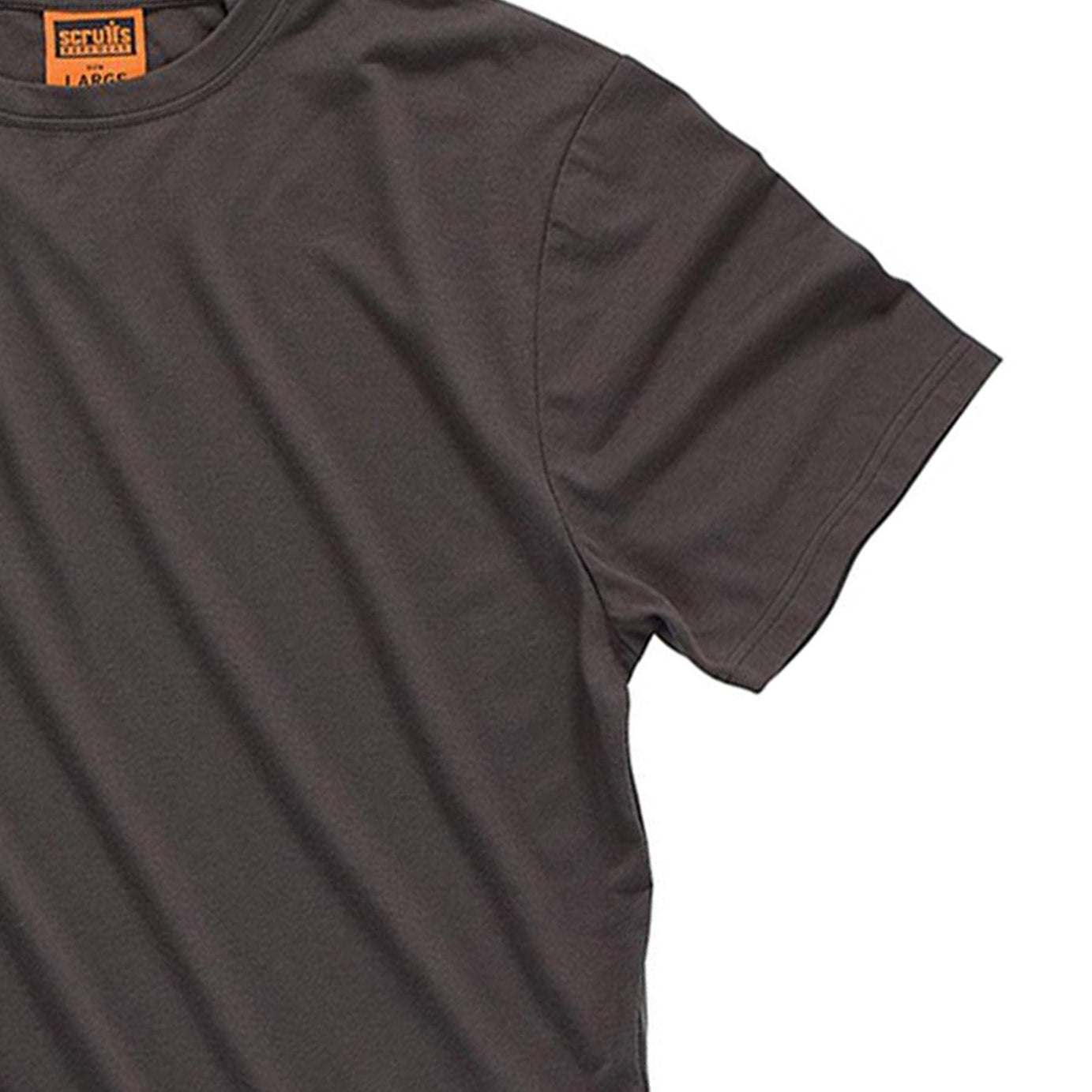 Scruffs Crew Neck T Shirt Short Sleeve Workwear Work Top Graphite Grey M