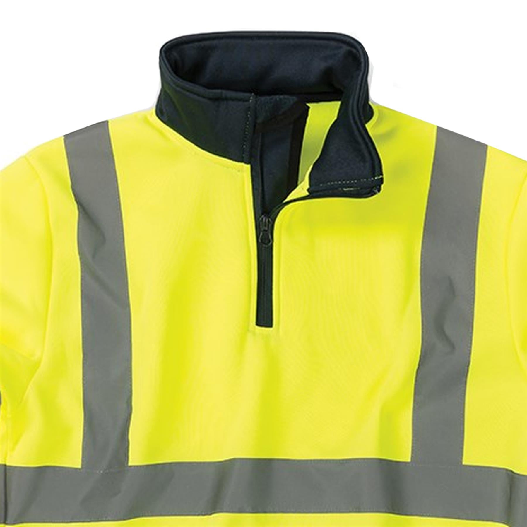 Tough Grit Hi-vis 2-tone High Visibility Sweatshirt Workwear Safety Jumper L