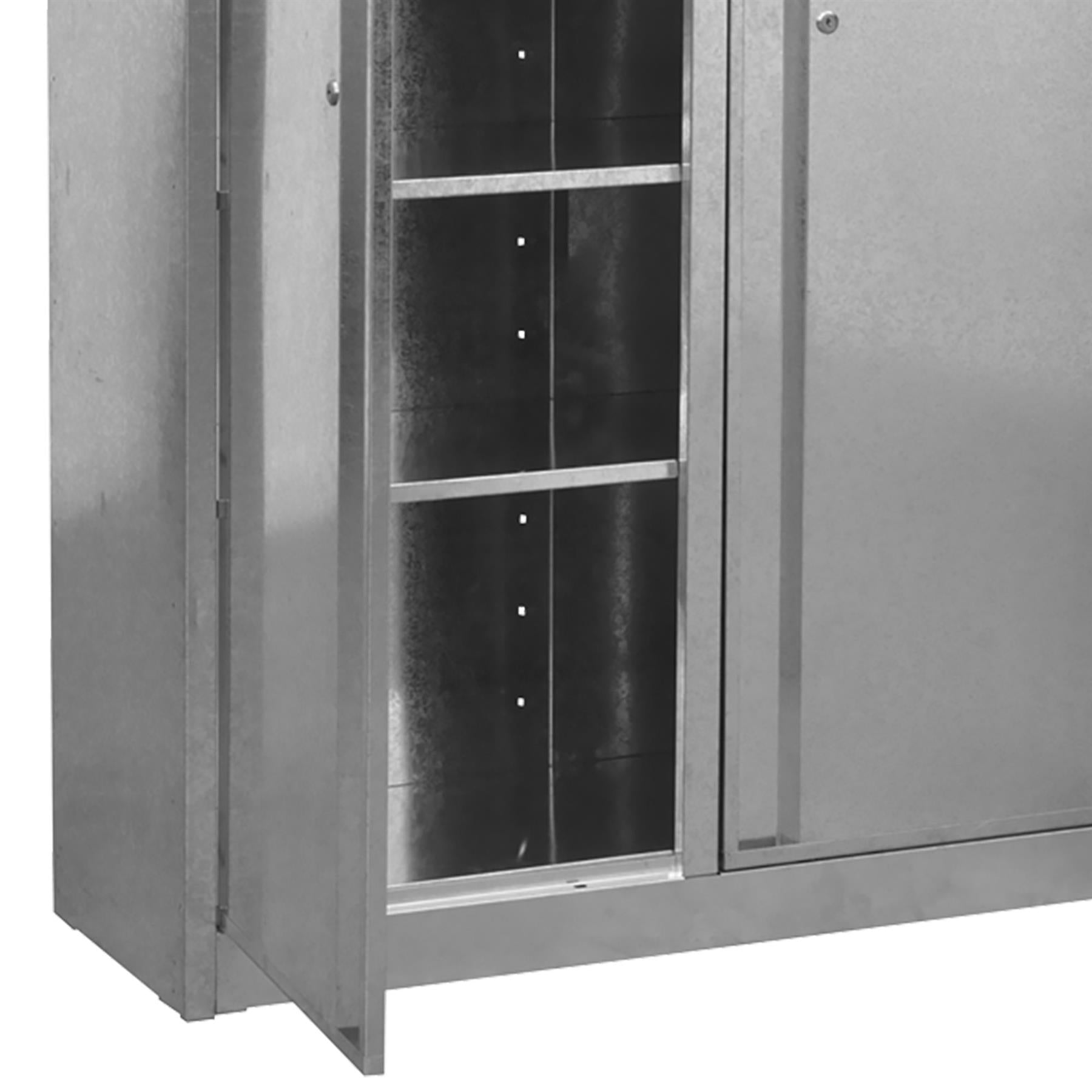 Sealey Galvanized Steel Floor Cabinet 4-Shelf Extra-Wide