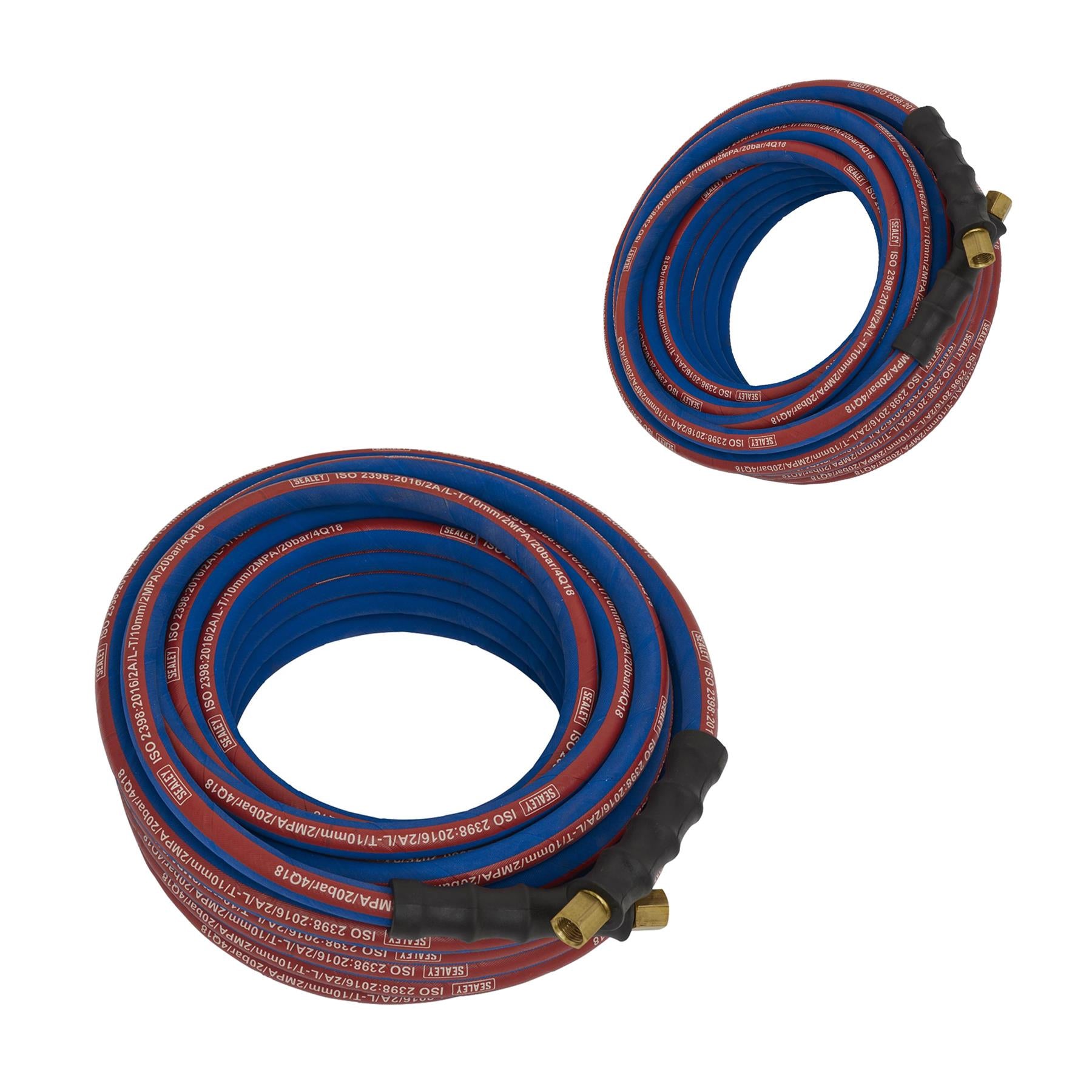 Sealey Extra Heavy Duty Rubber Air Compressor Hose 15m x Ø10mm with 1/4"BSP