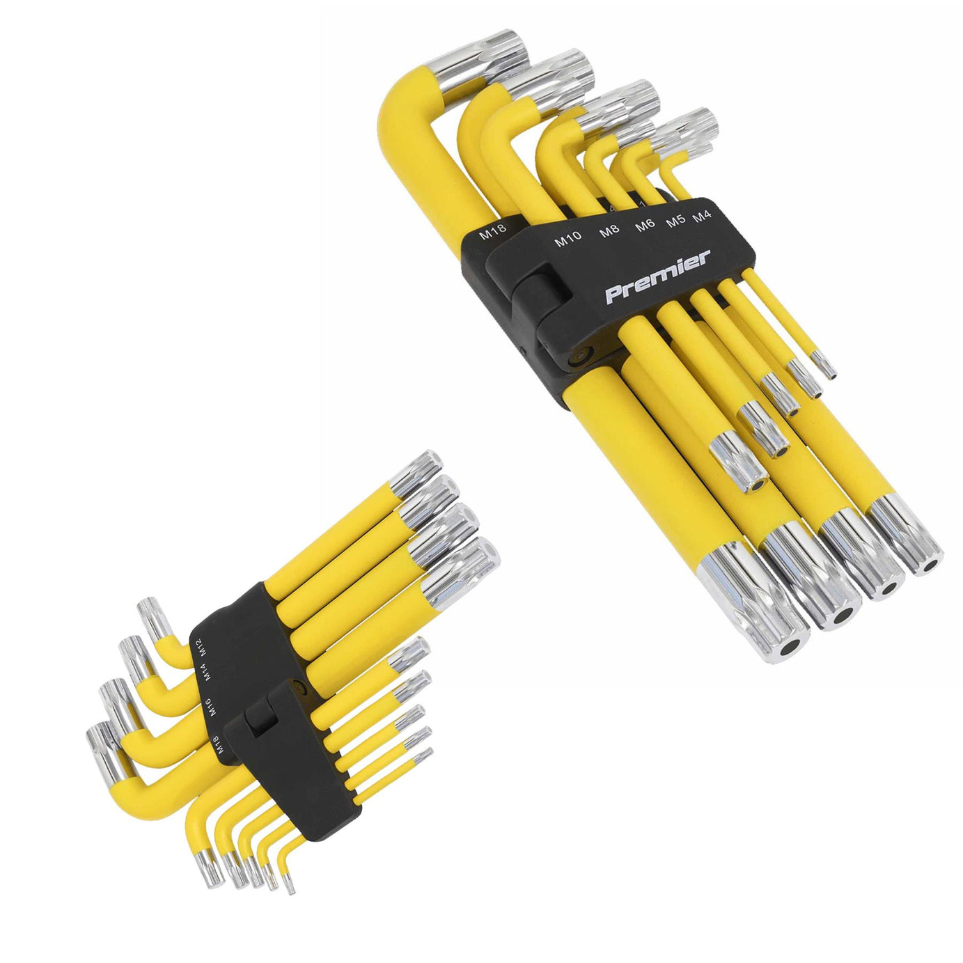 Sealey Long Jumbo Spline Key Set 9pc Anti-Slip