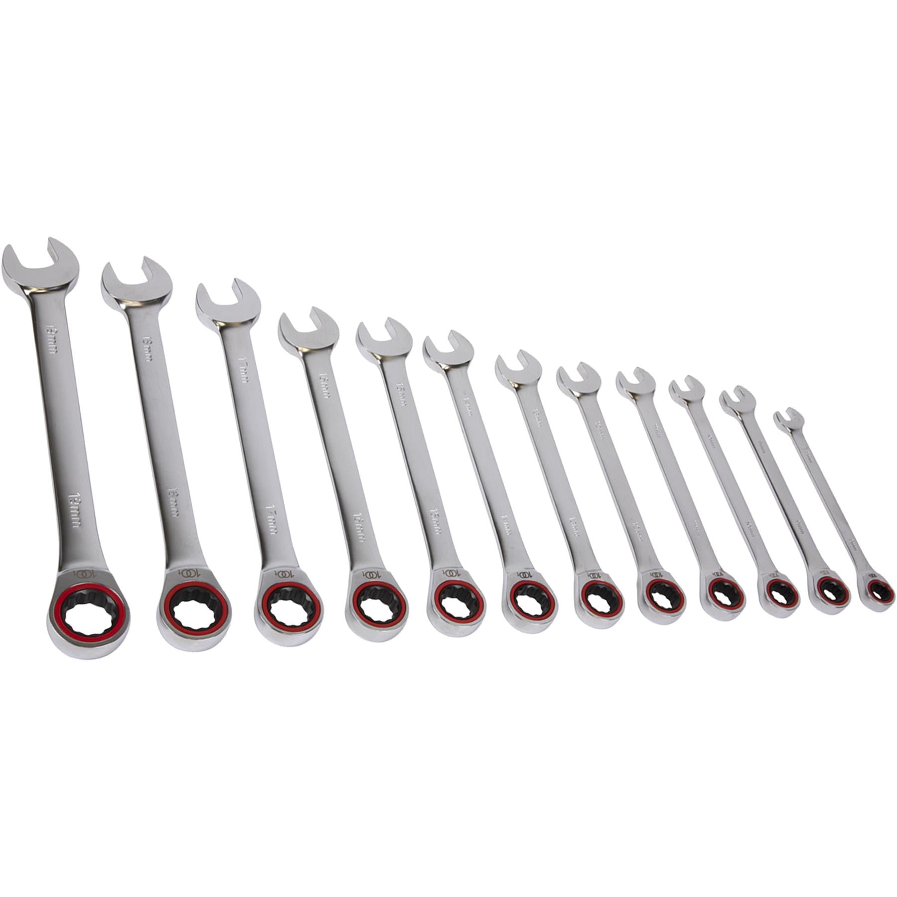 Sealey Ratchet Combination Spanner Set 12pc Metric Platinum Series