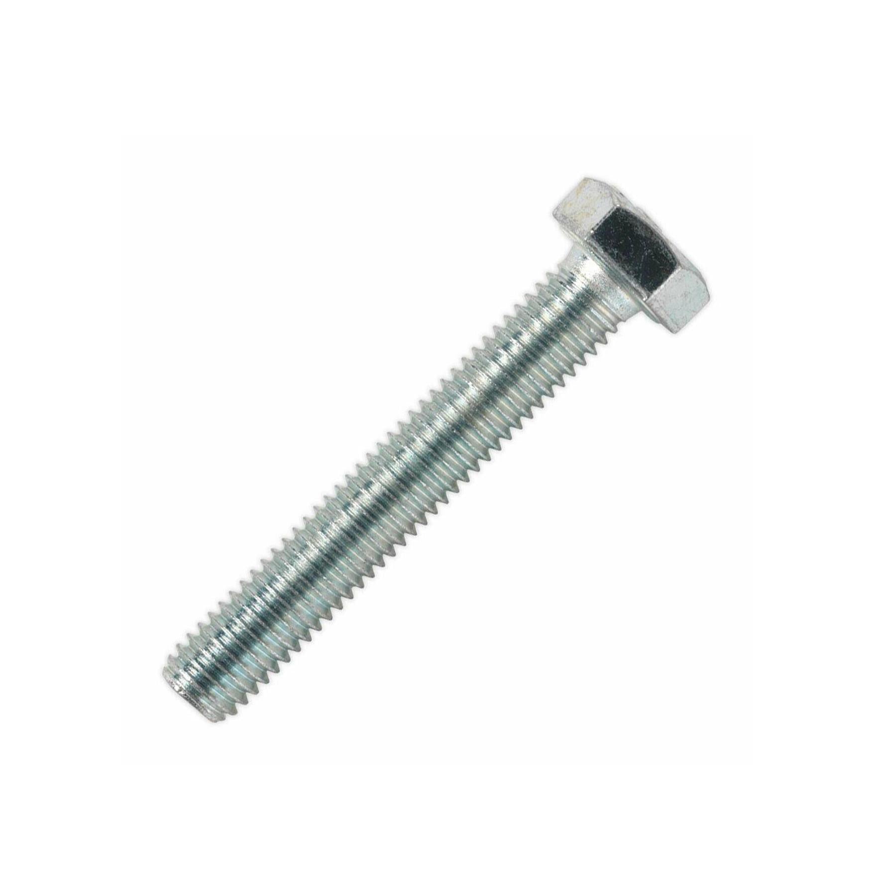 Sealey HT Setscrew M8 x 50mm 8.8 Zinc Pack of 50